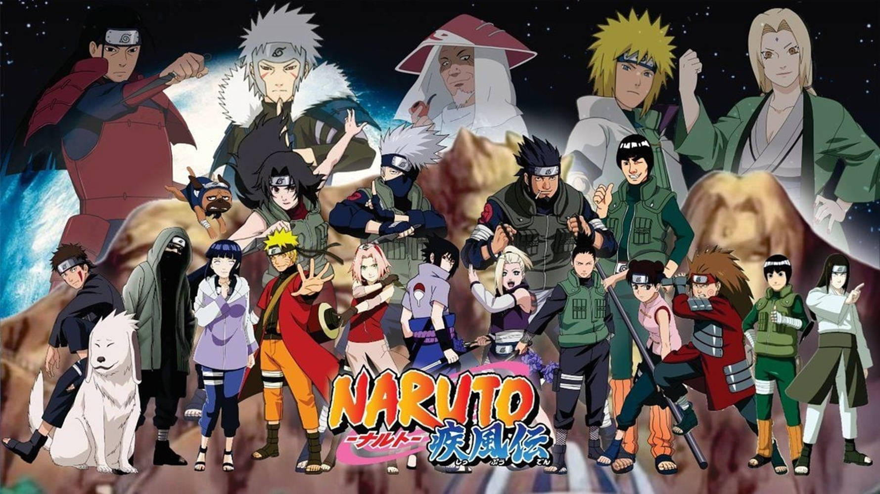 Laptop ya Hokage wa Shippuden Naruto Picha ya Ukuta