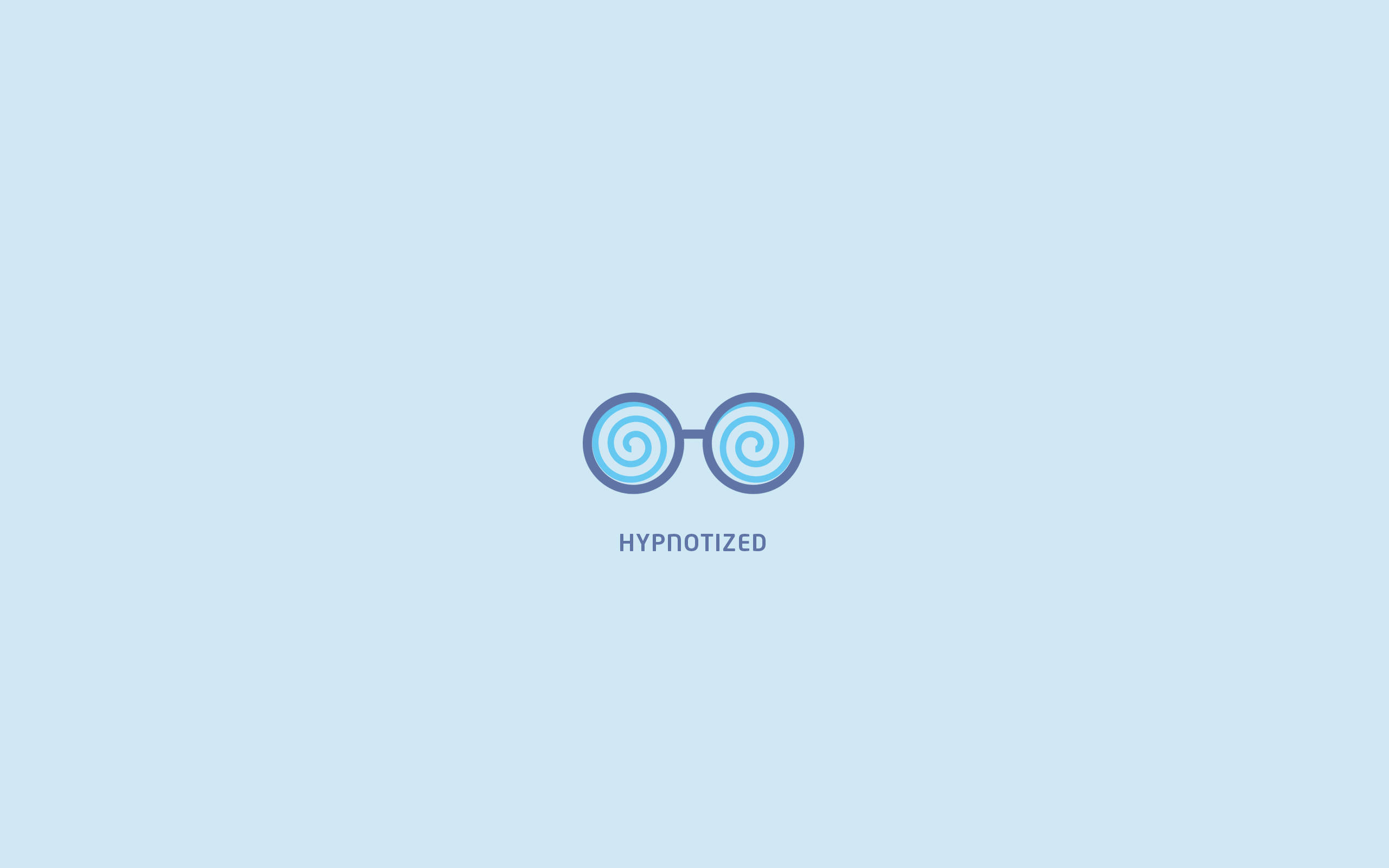 Laptop ya Kupendeza ya Minimalist yenye Hypnotized Picha ya Ukuta