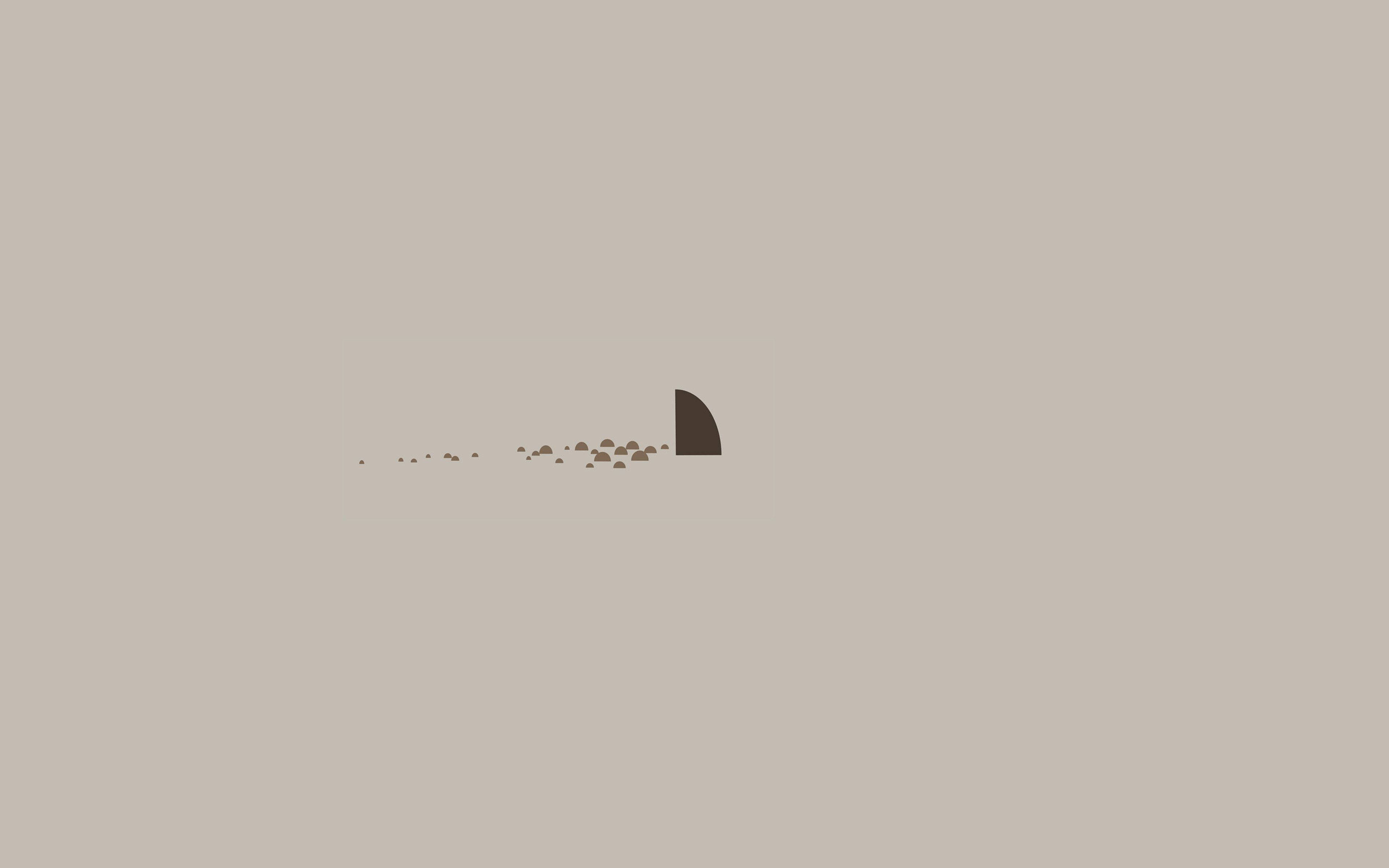 Laptop ya Shark Minimalist Aesthetic Picha ya Ukuta