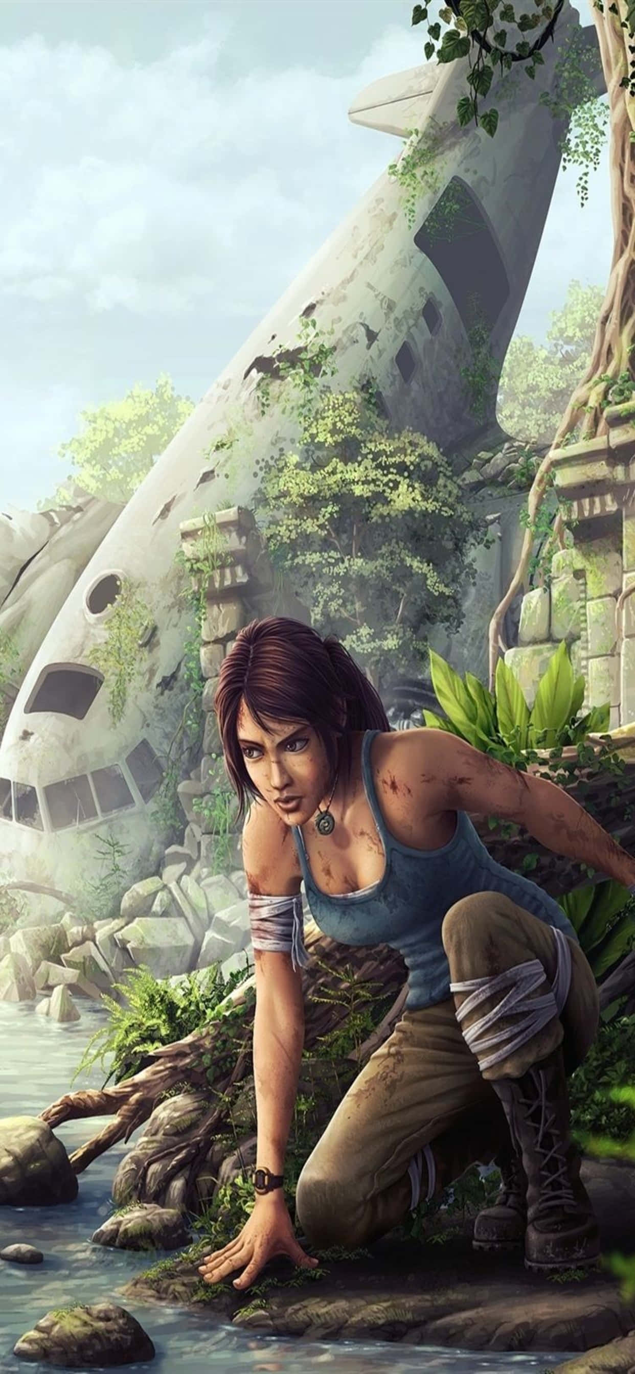 lara croft - HD wallpaper Picha ya Ukuta