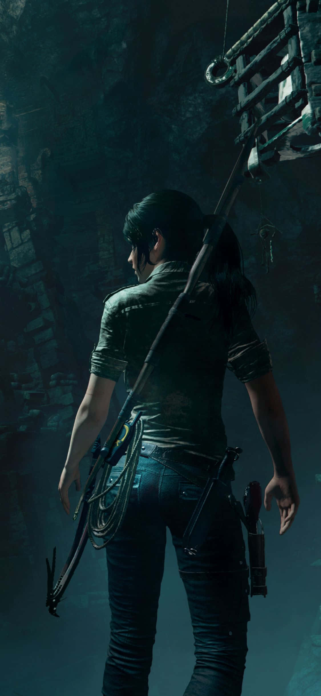 lara croft - skrini shot Picha ya Ukuta
