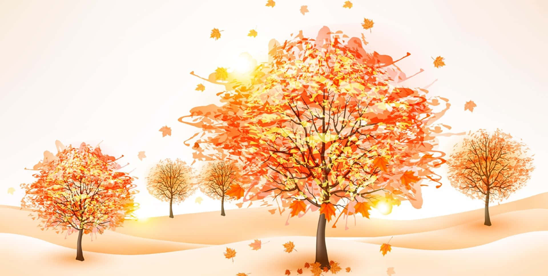 Latar belakang Cute Fall yang menggemaskan Picha ya Ukuta