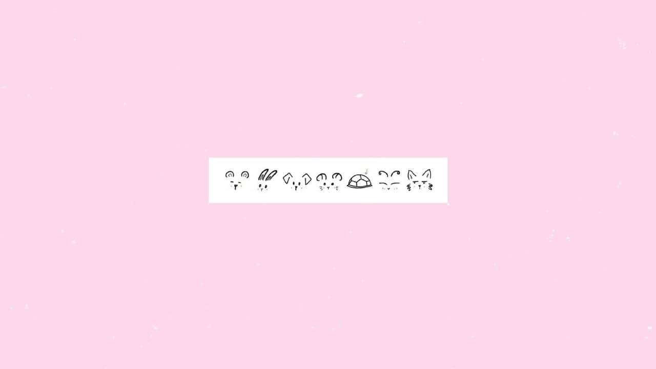 Latar Belakang Pink Kawaii Mungil dan Menawan Picha ya Ukuta