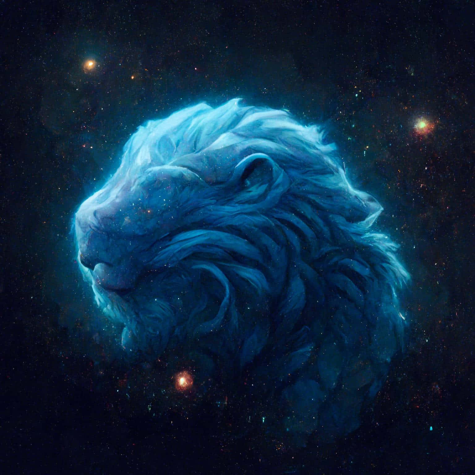 Lathifu wa Simba wa Galaxy Picha ya Ukuta