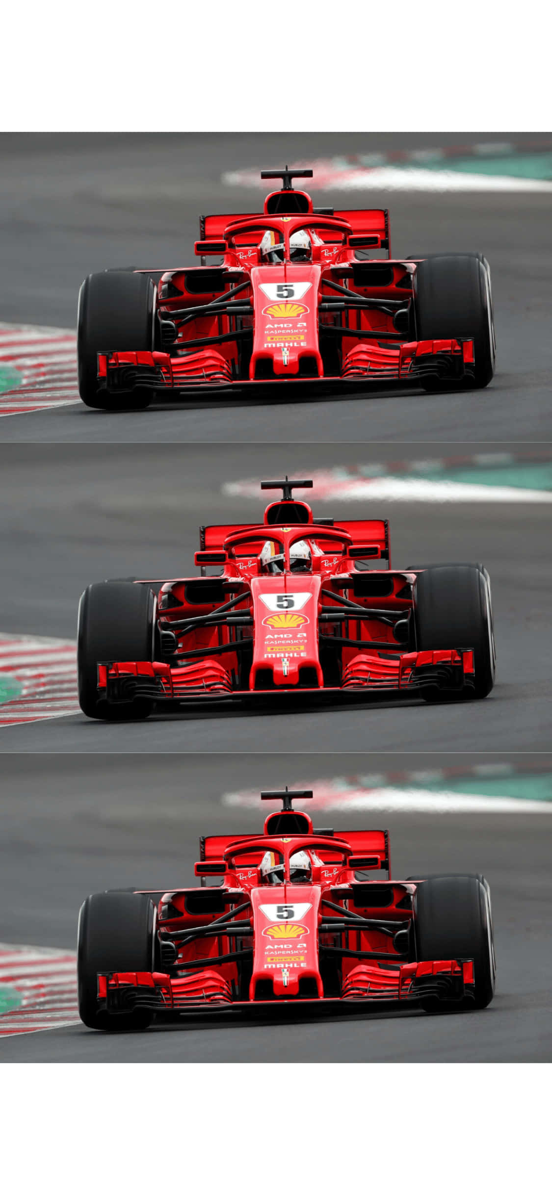 Layered Ferrari iPhone Xs F1 2018 Background Picha ya Ukuta