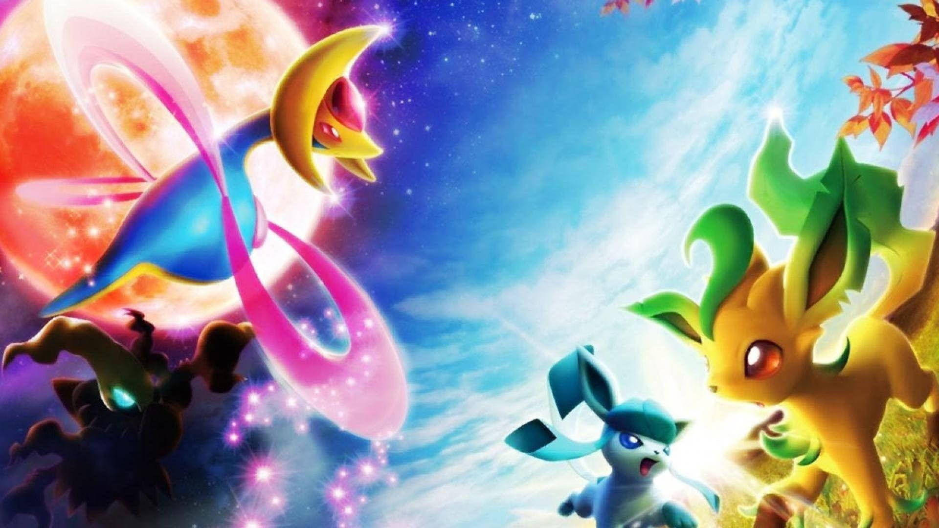Leafeon Anga-Nafasi Picha ya Ukuta