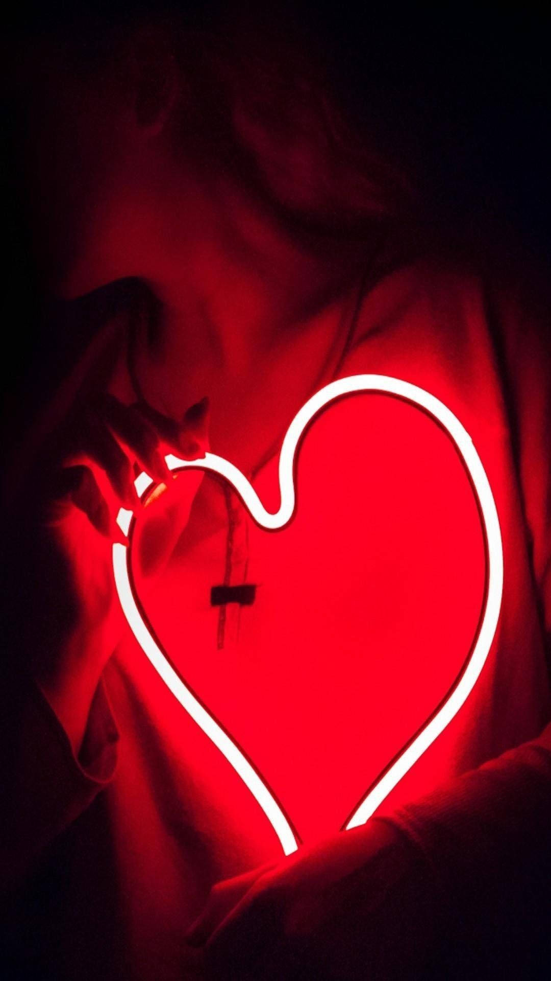 LED Upendo Aesthetic Picha ya Ukuta