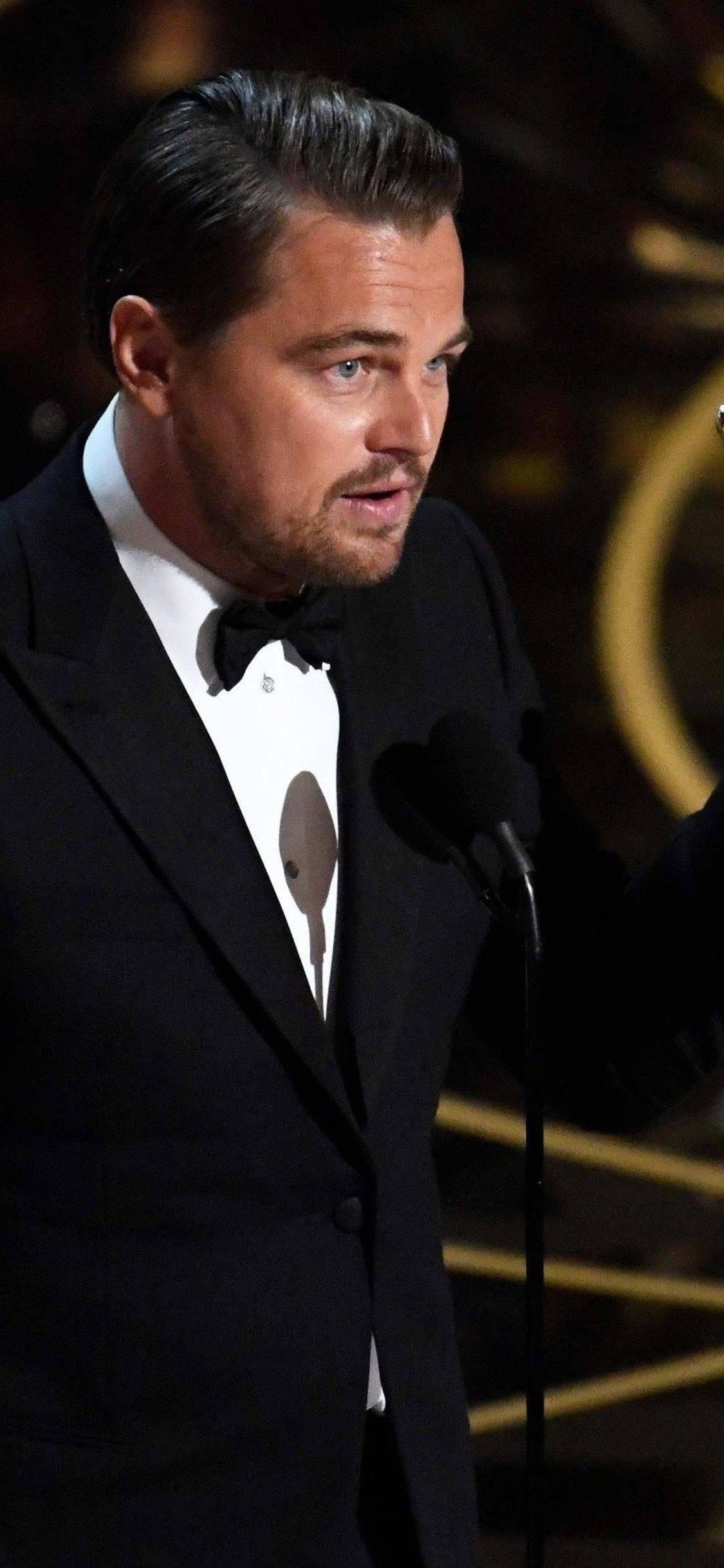 Leonardo DiCaprio Oscar Speech Picha ya Ukuta
