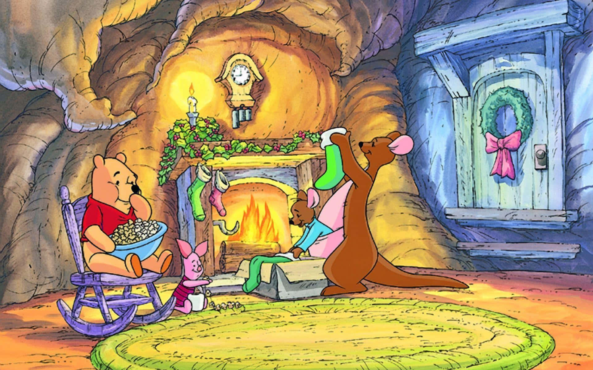 Leta Uchawi wa Msimu wa Sikukuu Nyumbani kwa Mila za Krismasi za Disney Picha ya Ukuta