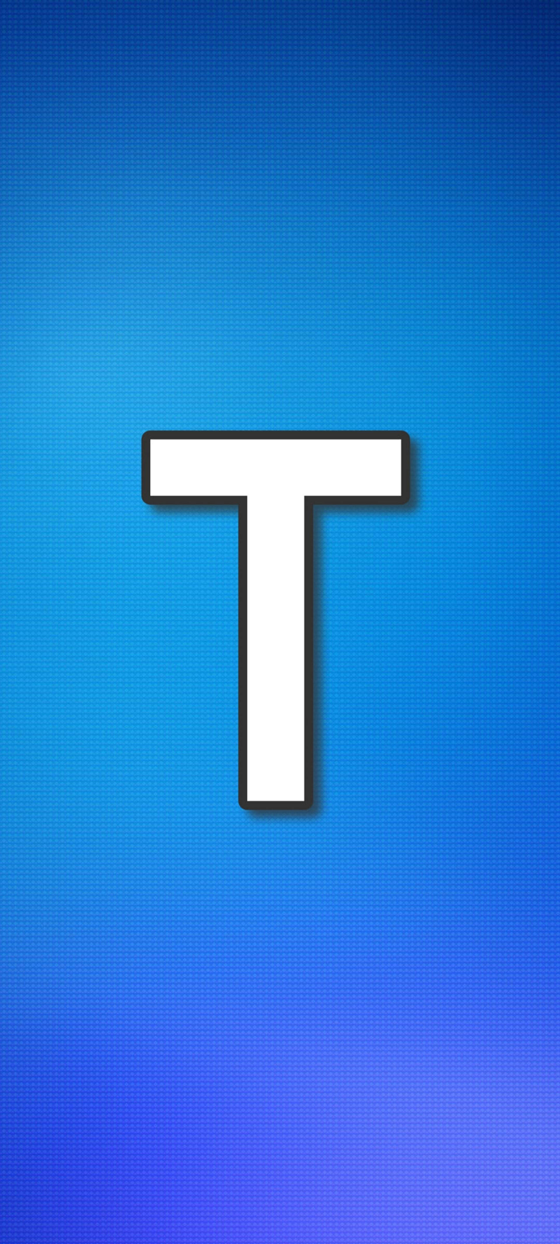 Letter T Grid Pattern Picha ya Ukuta