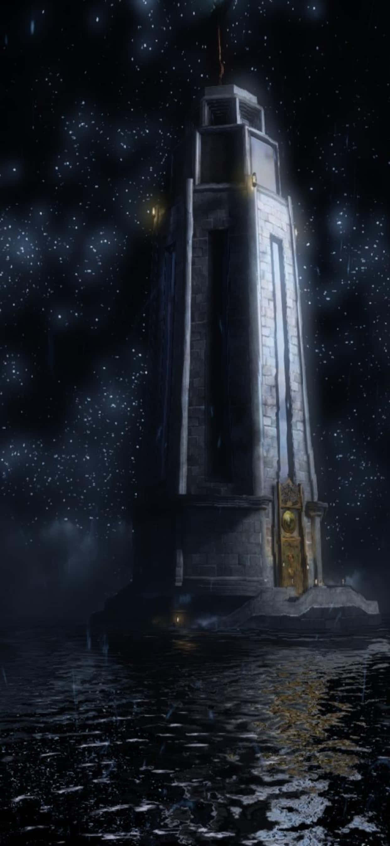 Lighthouse iPhone Xs Max Bioshock Infinite Background Picha ya Ukuta