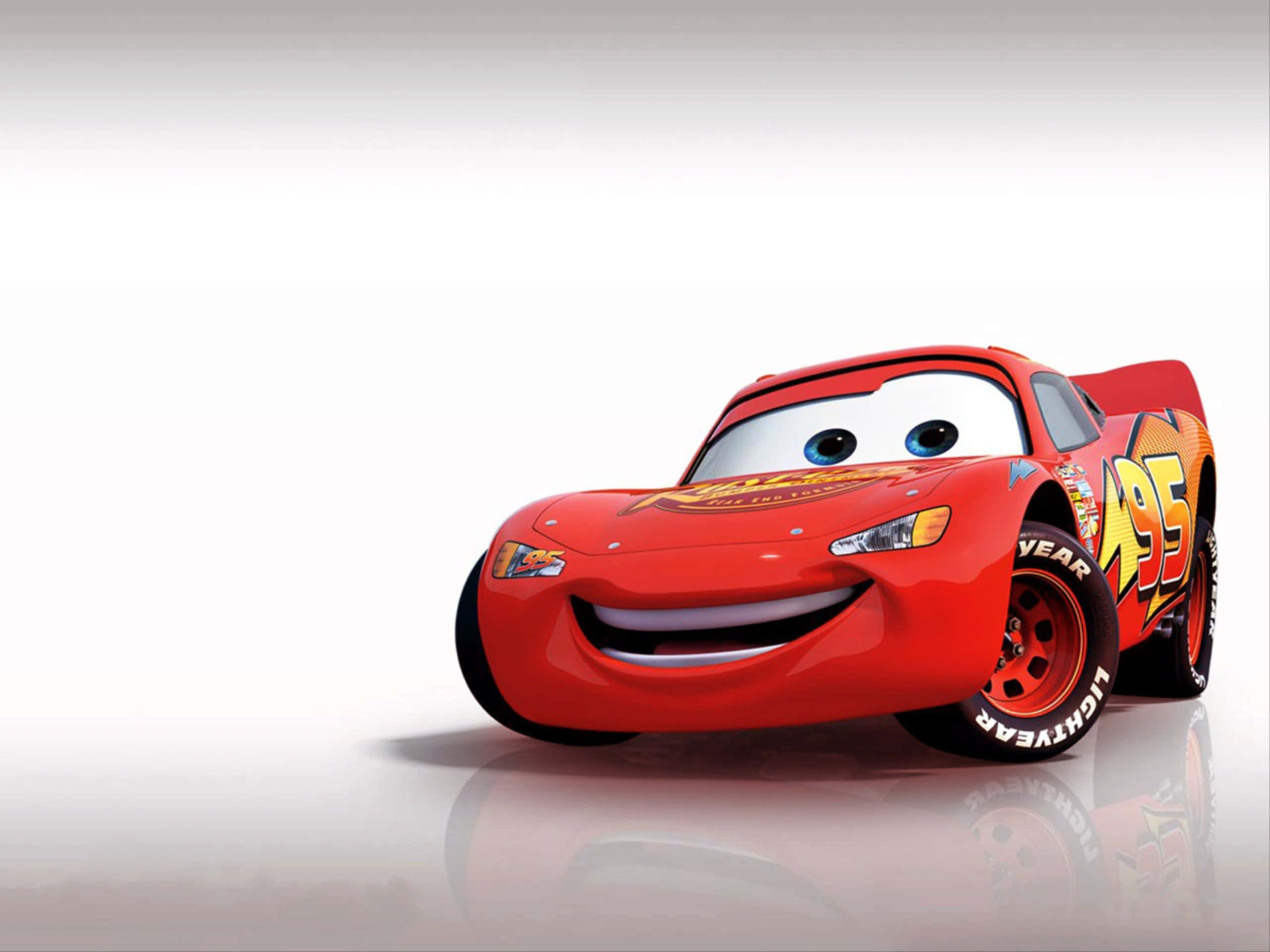 Lightning McQueen yuko tayari kuchukua Kombe la Piston! Picha ya Ukuta