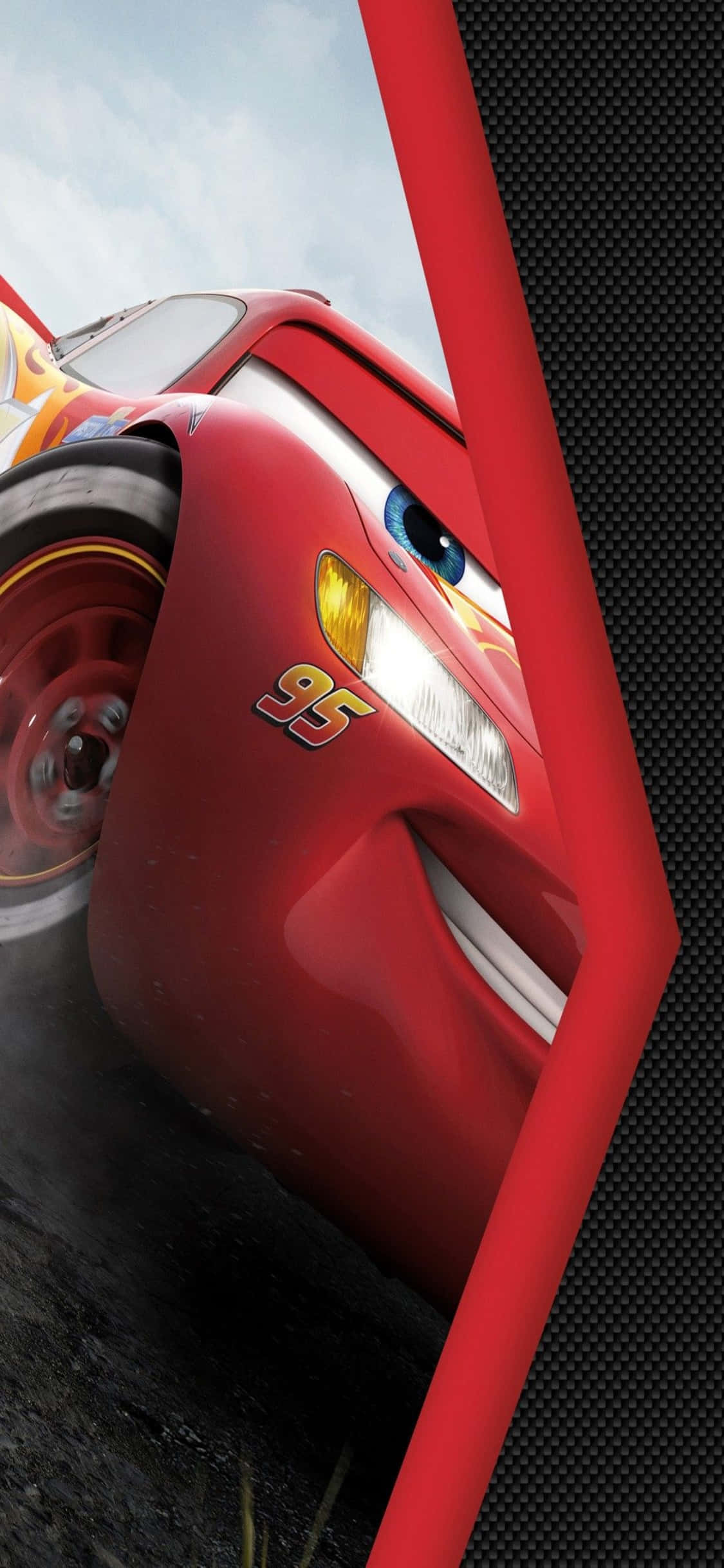 Lightning McQueen Mwenye Kujihami iPhone X Cars Background Picha ya Ukuta