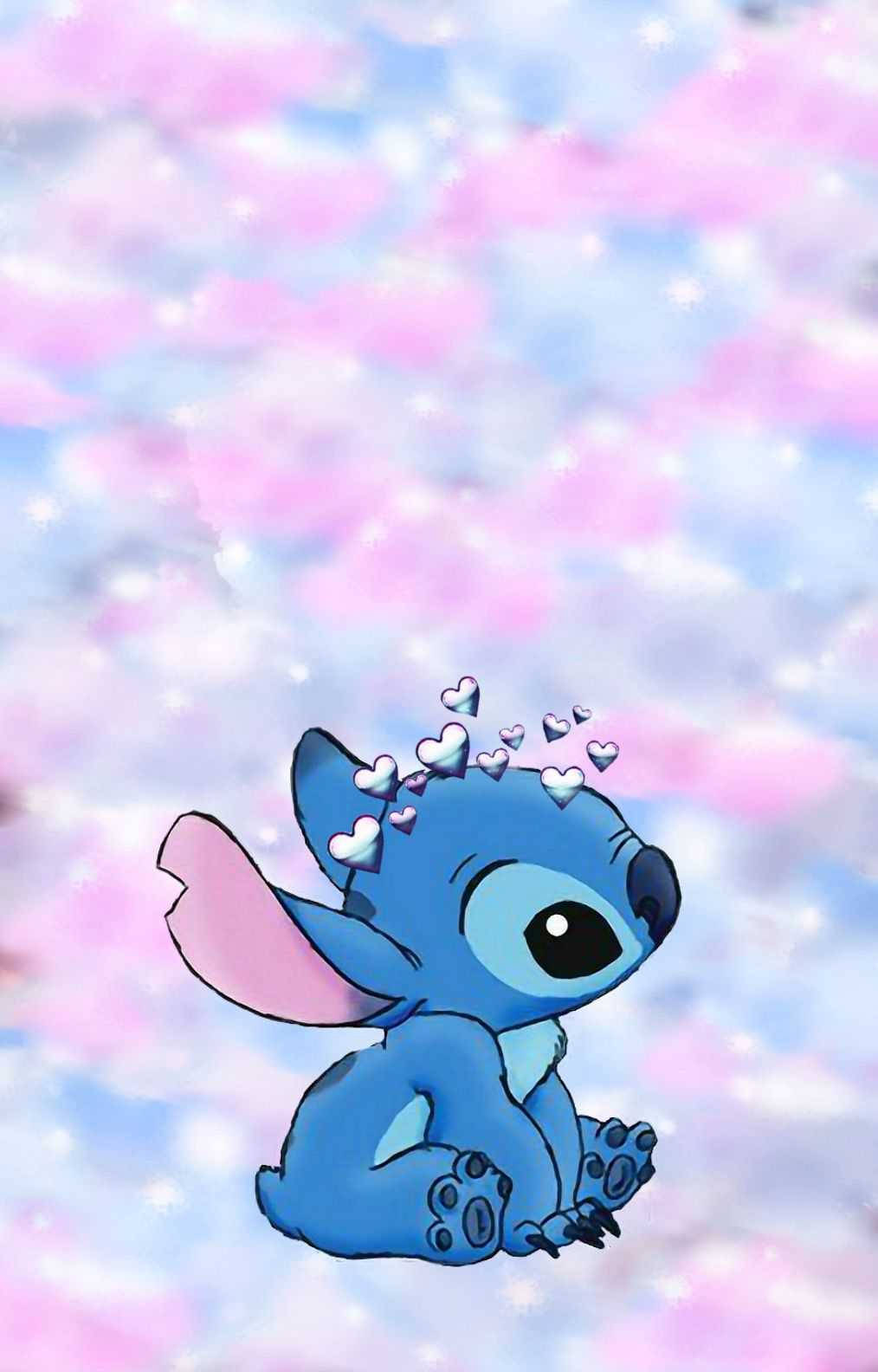 Lilo na Stitch pastel kwa iPhone Picha ya Ukuta