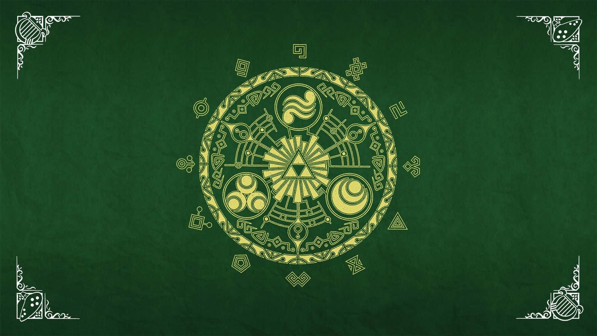 Link tayari kukabiliana na maadui zake katika ulimwengu wa The Legend Of Zelda Picha ya Ukuta