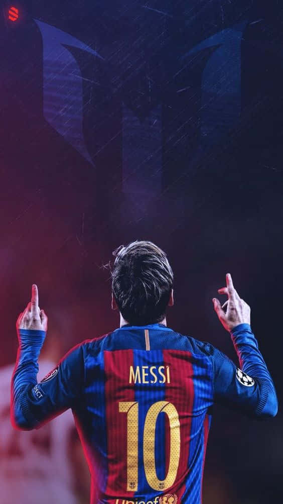 Lionel Messi Akionyesha Simu Yake Mpya ya iPhone Picha ya Ukuta