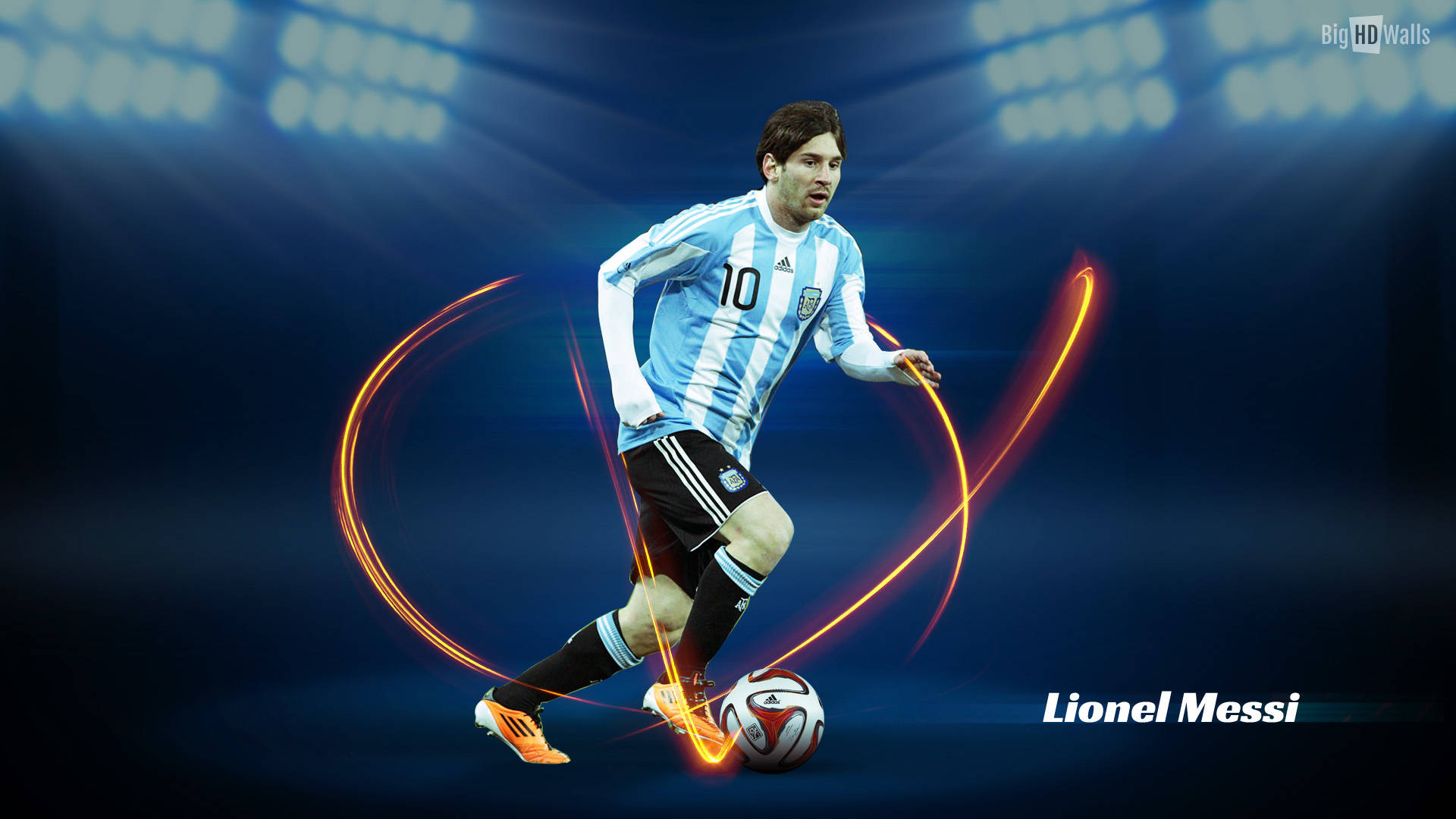 Lionel Messi Akiwa na Jezi ya AFA Picha ya Ukuta