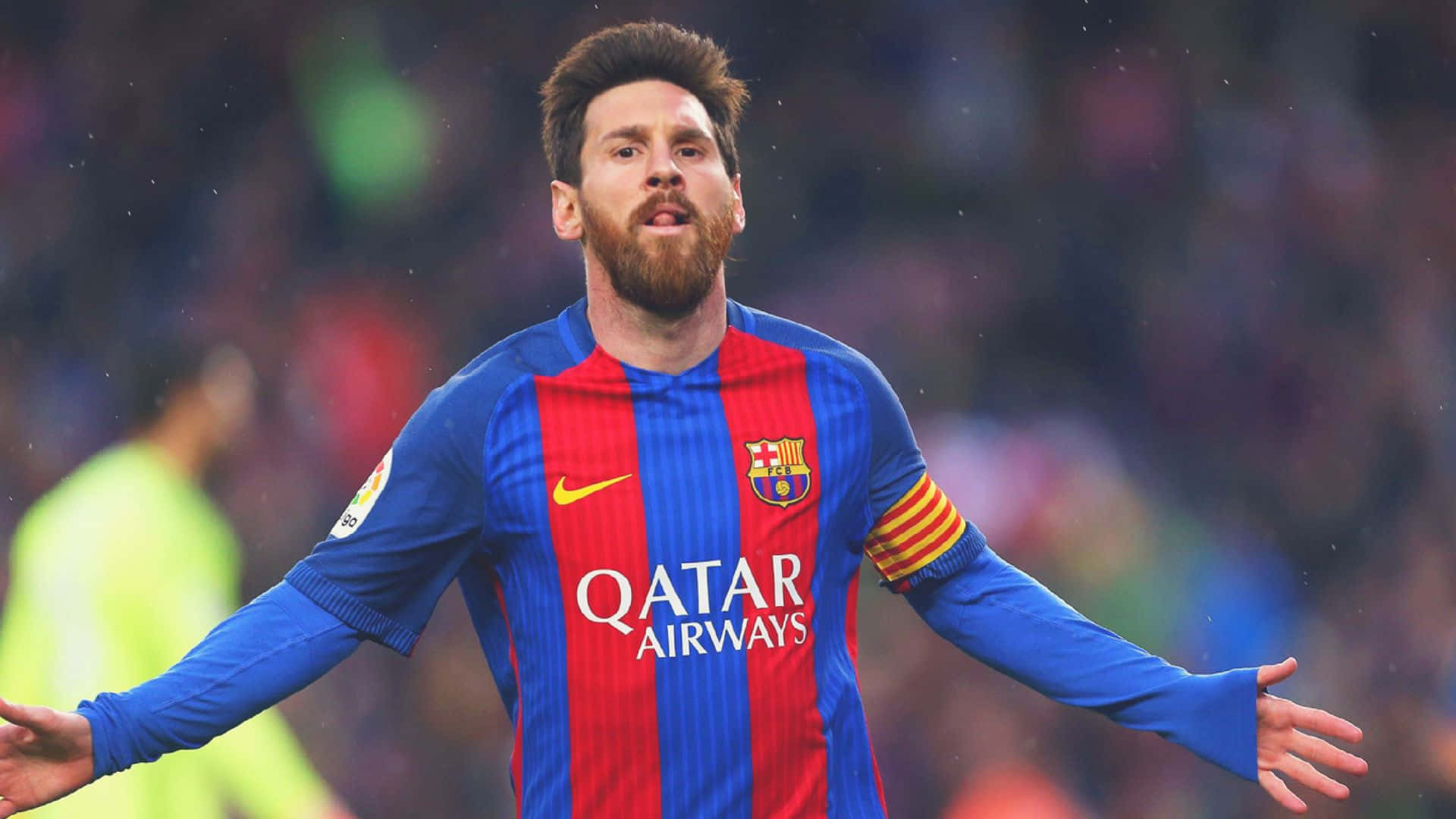 lionel messi anachelewesha gol yake wakati wa mchezo Picha ya Ukuta