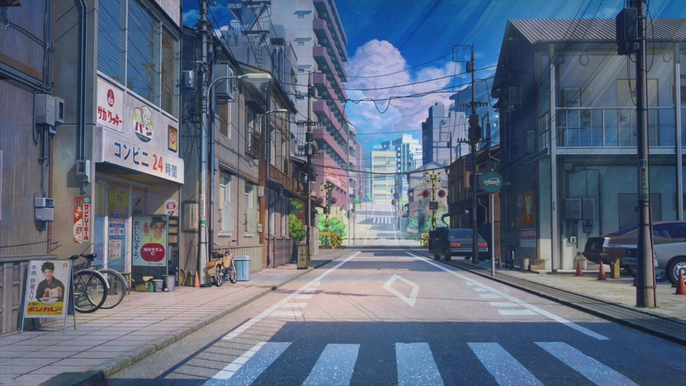 Lo Fi Anime Tokyo Japan Mtaa Picha ya Ukuta