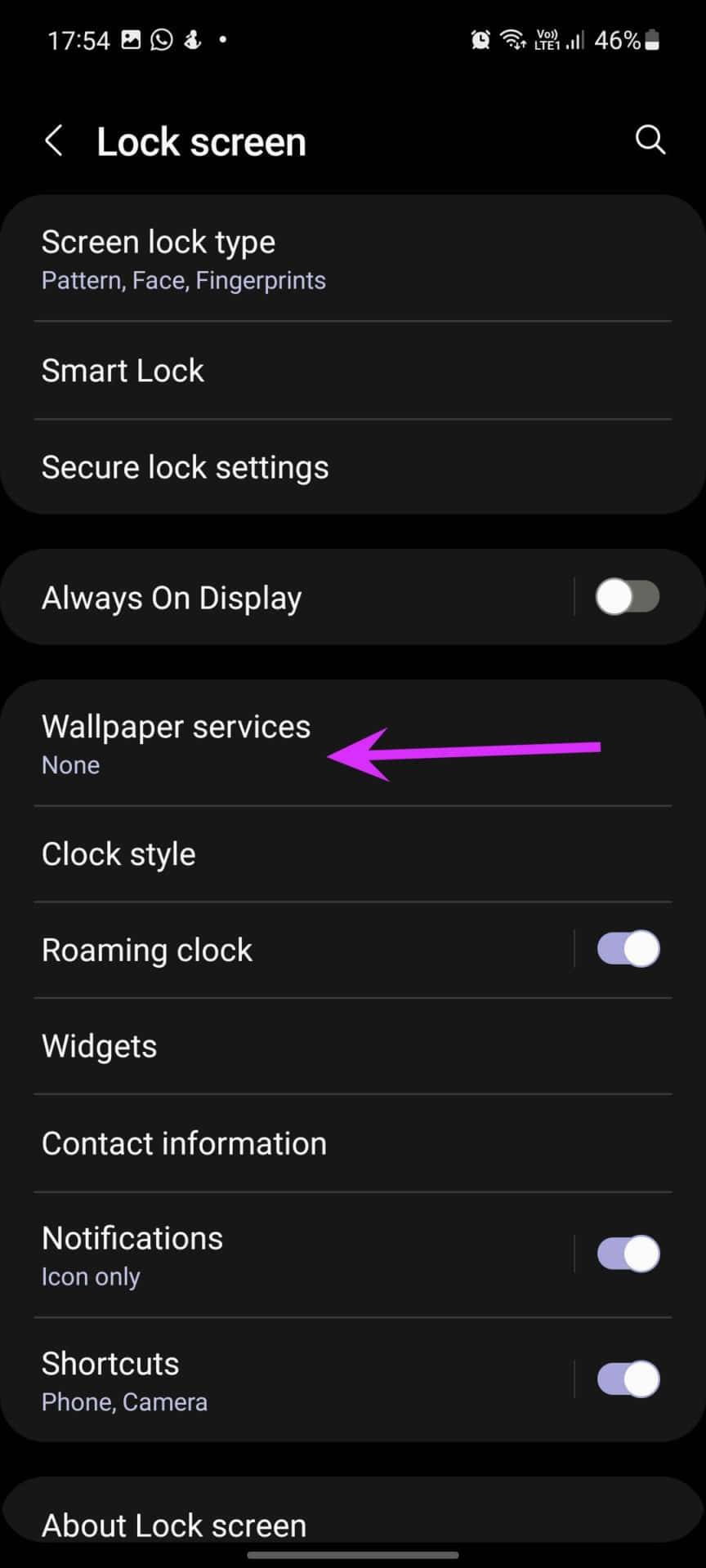 lock screen settings on samsung galaxy s10e Picha ya Ukuta
