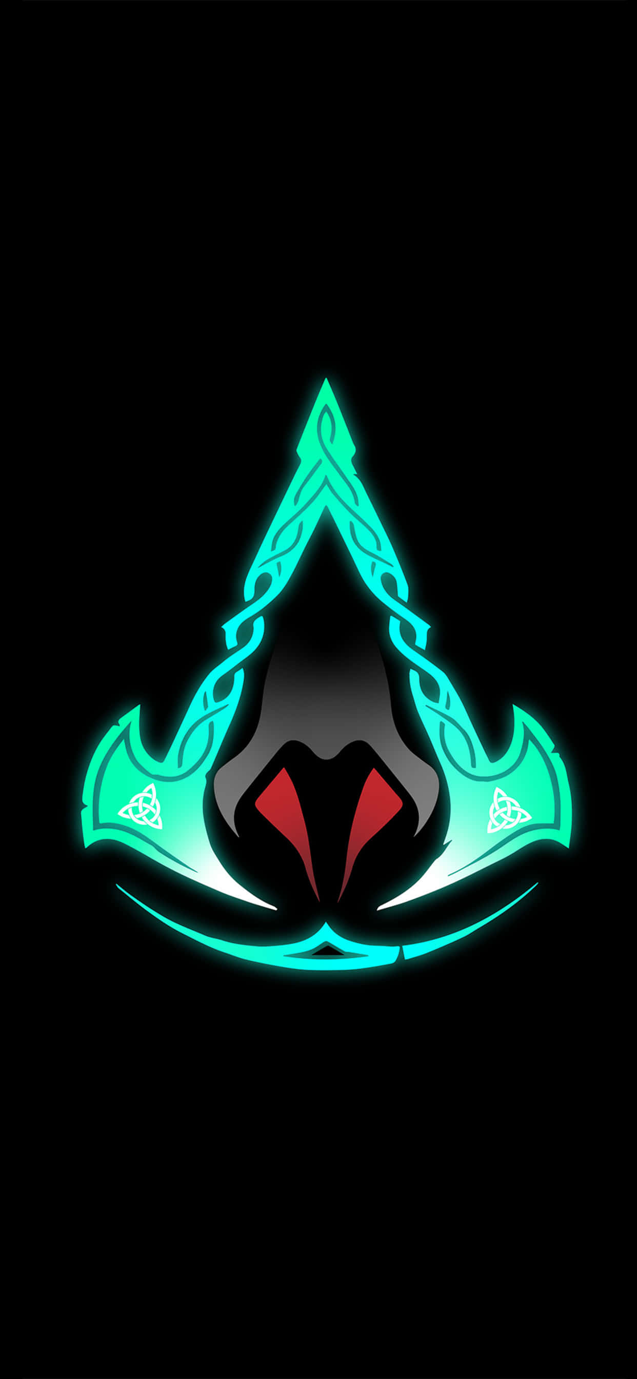 Logo Assassin's Creed iPhone Xs Max Assassin's Creed Valhalla Background Picha ya Ukuta