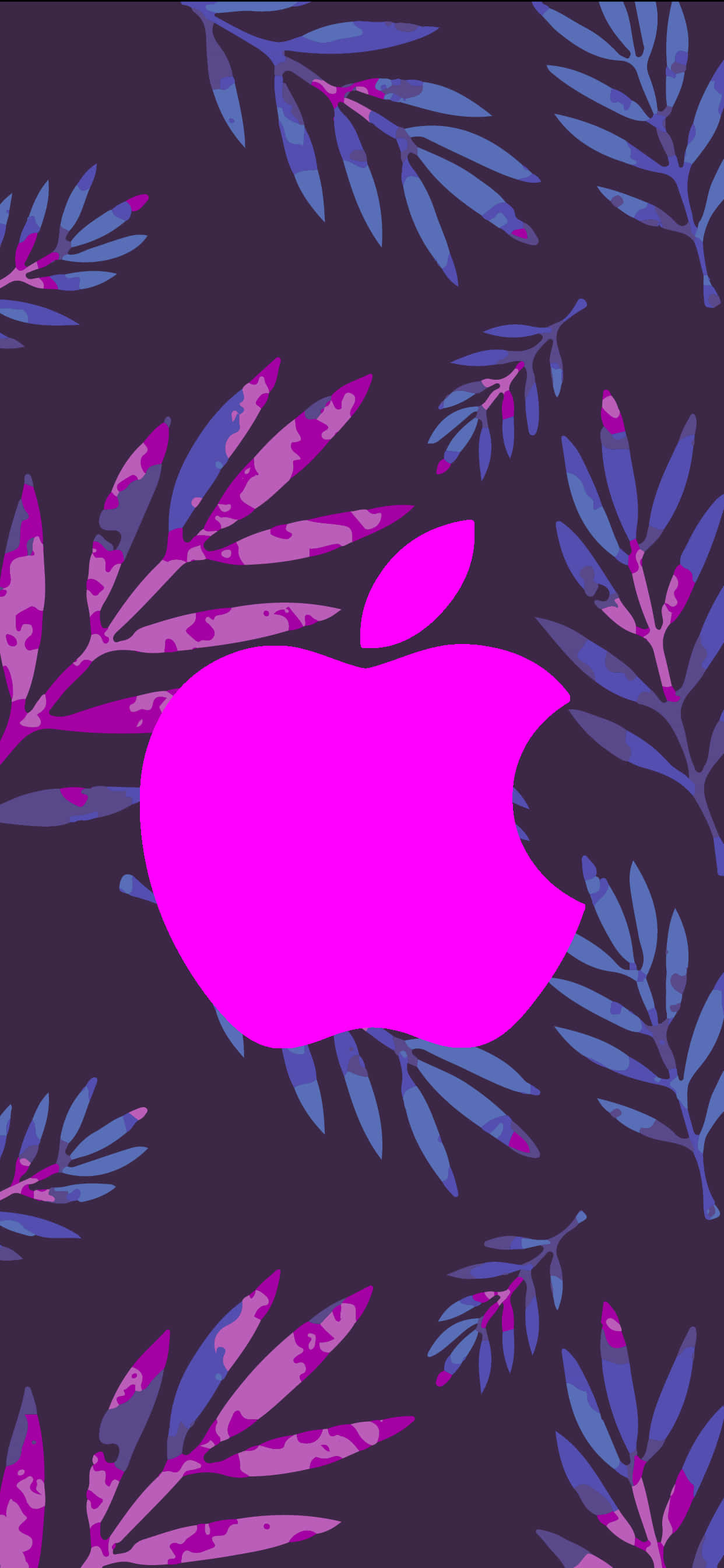 Logo Kubwa ya Purple Amazing Apple HD iPhone Picha ya Ukuta
