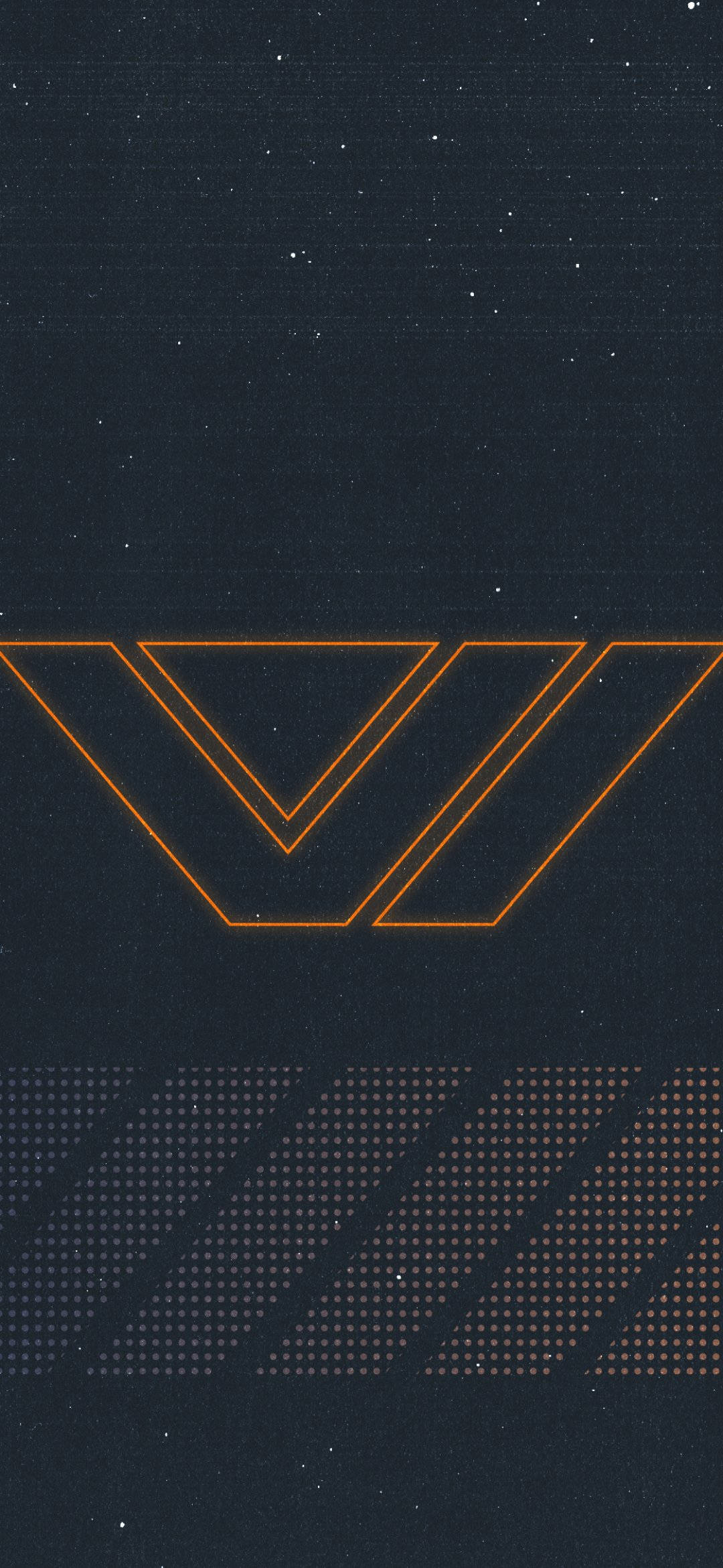 logo mweusi na mwanga na v katikati Picha ya Ukuta