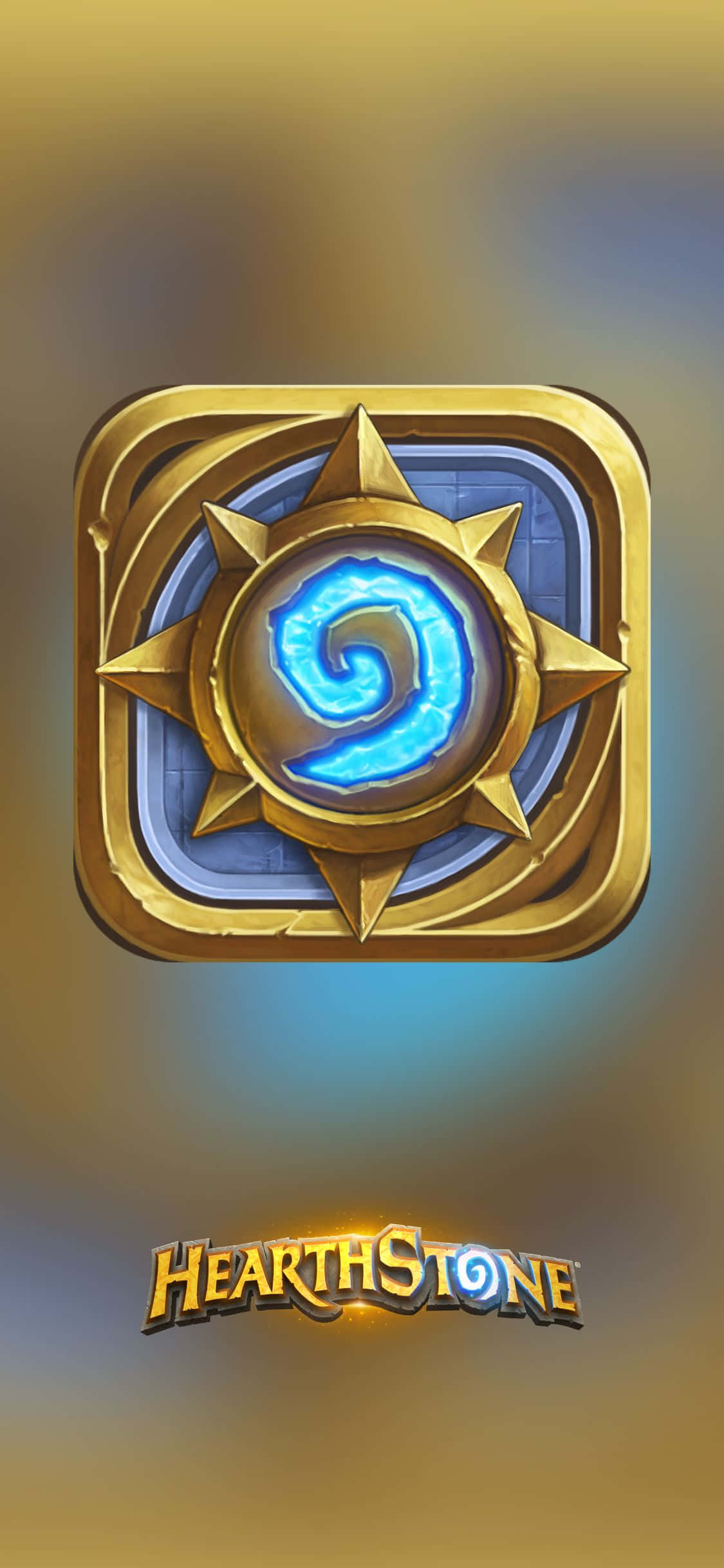 Simple Logo iPhone XS Hearthstone Background Picha ya Ukuta