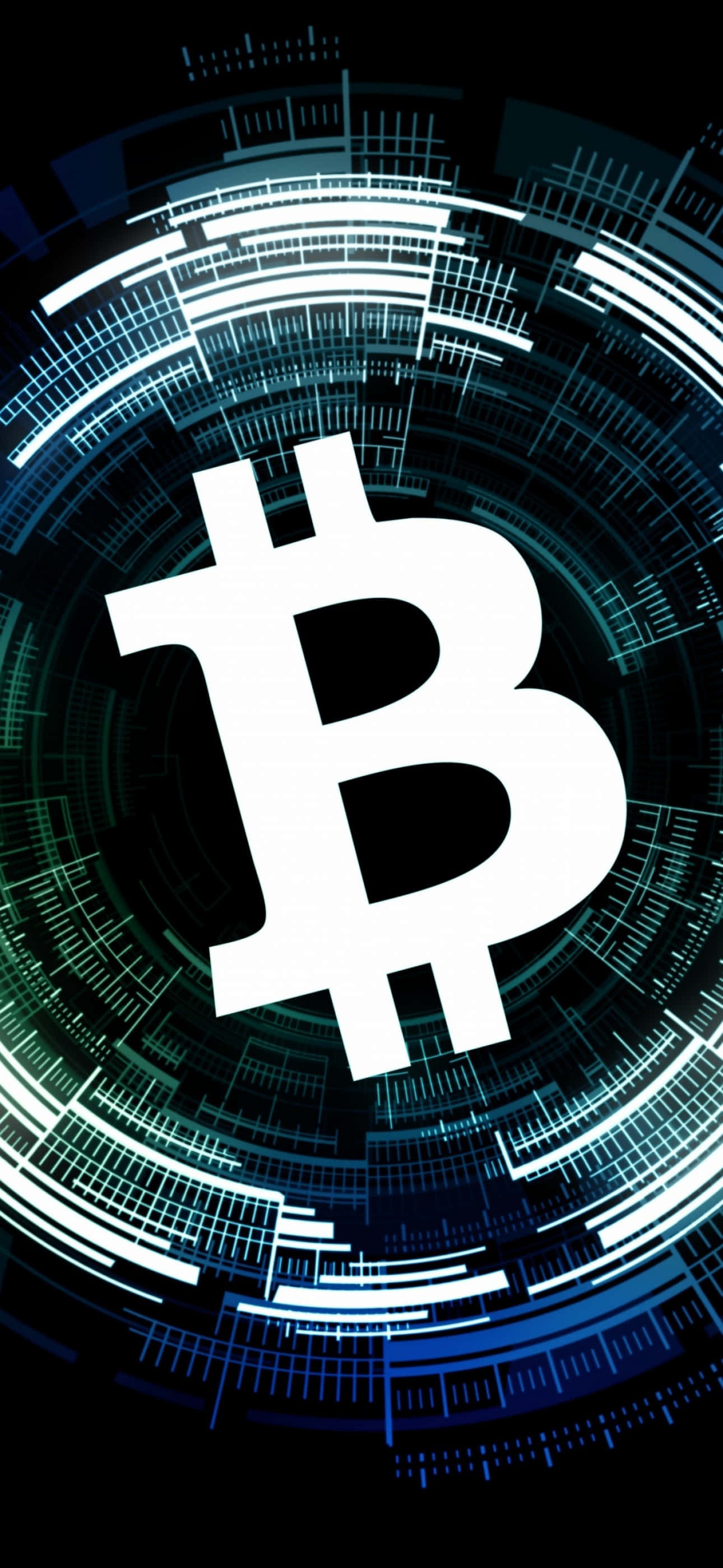 logo ya bitcoin kwenye latar ya rangi ya black Picha ya Ukuta