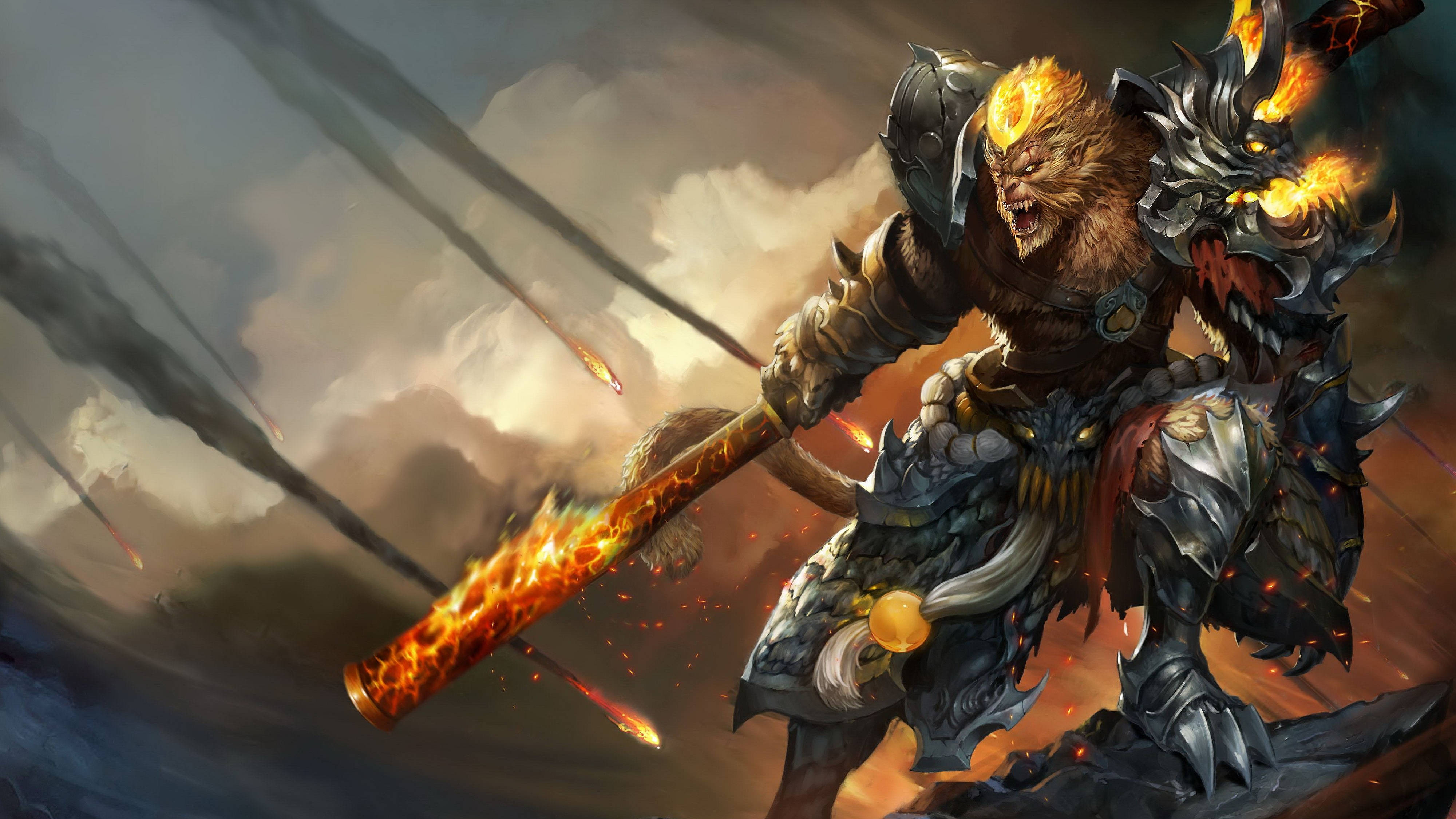 LOL Jenerali Wukong 4K Mchezo Picha ya Ukuta