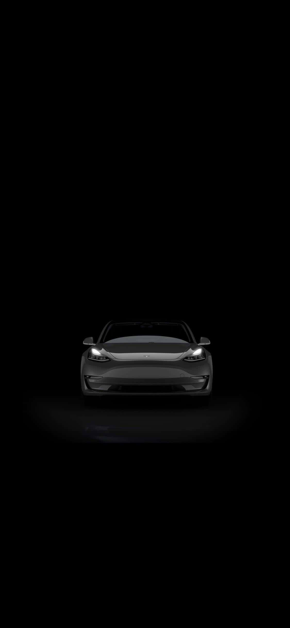 Look at the beautiful Tesla iPhone Picha ya Ukuta