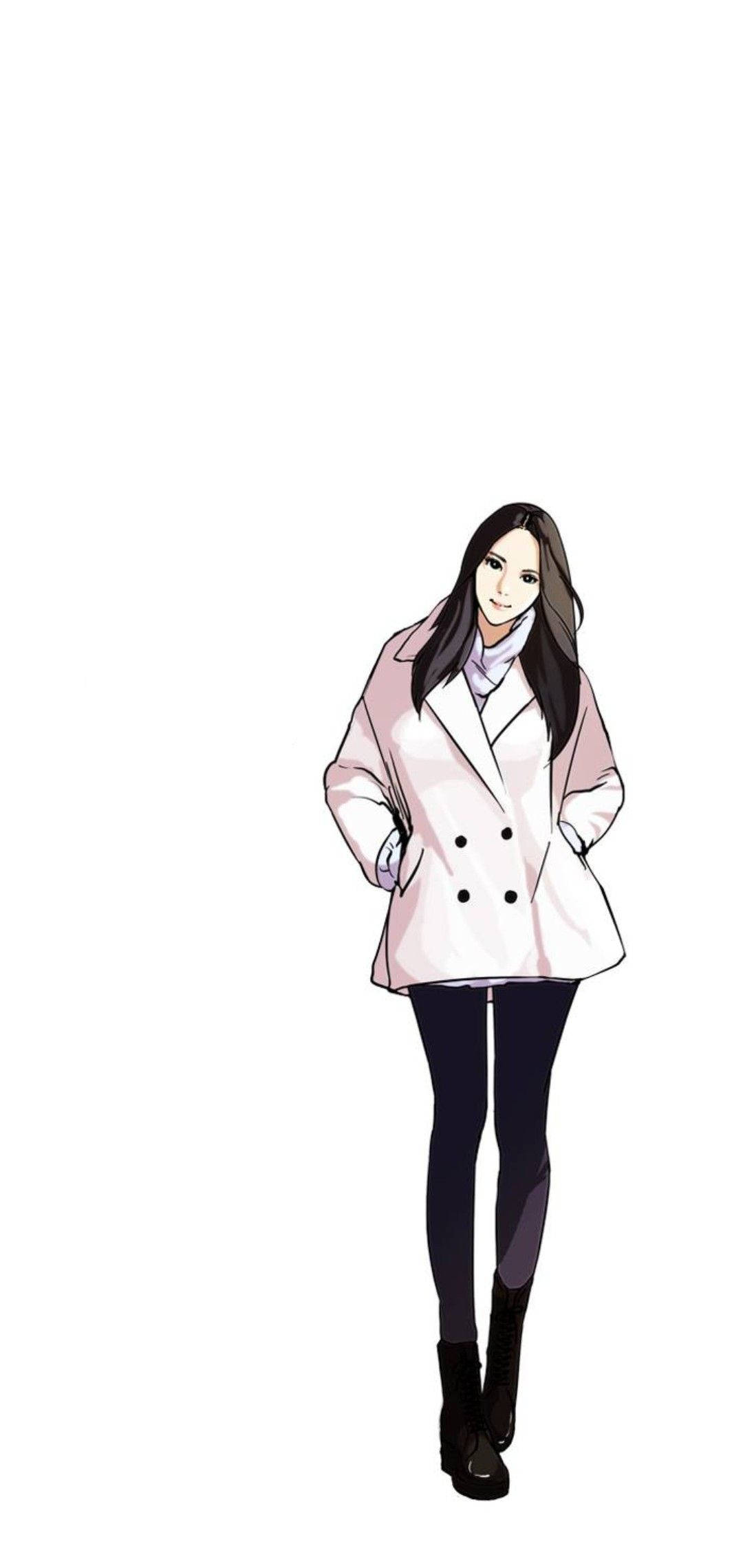 Lookism Crystal In Coat Picha ya Ukuta
