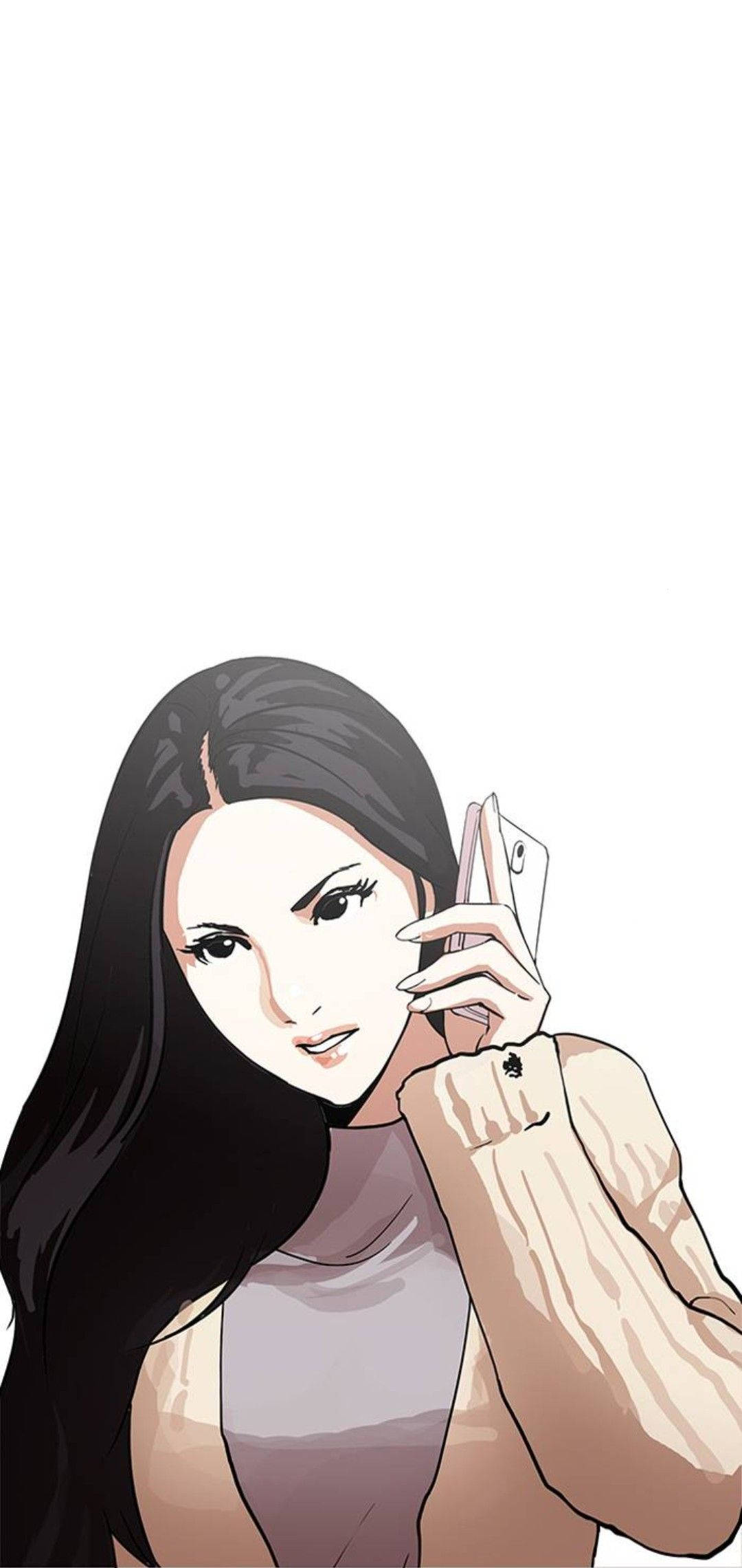 Lookism Crystal On Phone Picha ya Ukuta