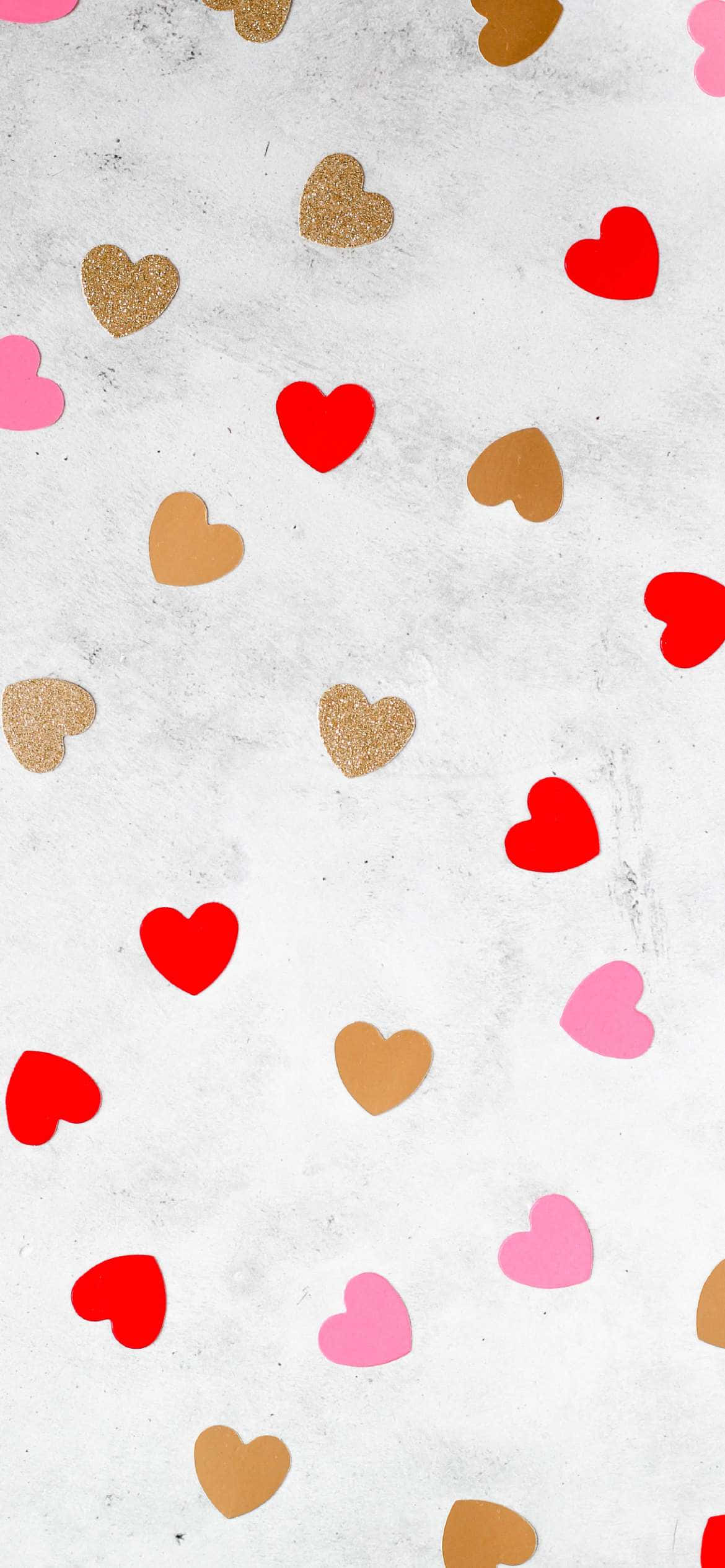 Lovely Heart Symbol Aesthetic Valentine's Day Picha ya Ukuta