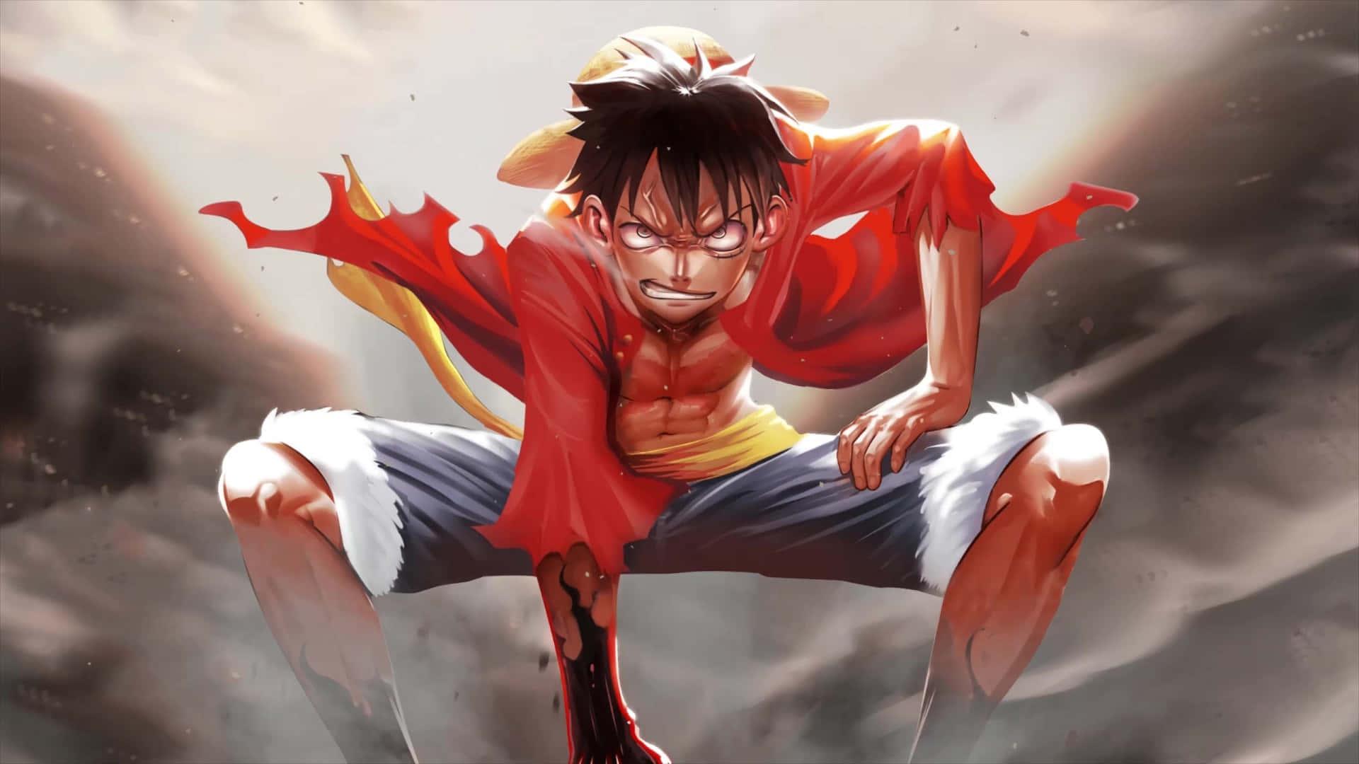 Luffy anapigania haki na kuwa Mfalme wa Maharamia Picha ya Ukuta