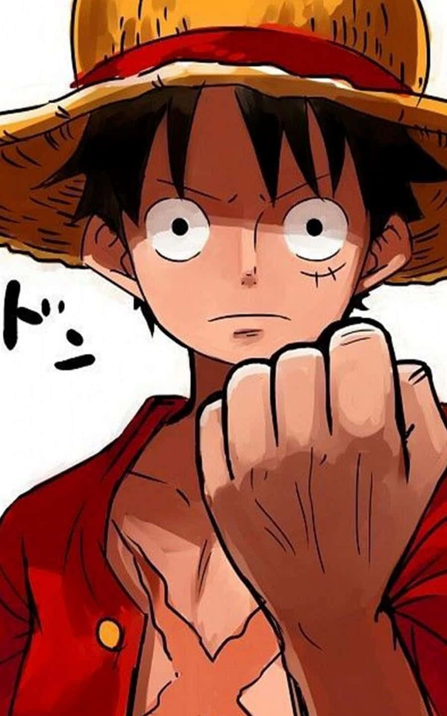 Luffy Baridi katika Hatua Picha ya Ukuta