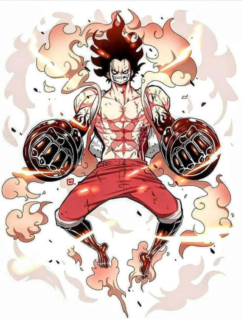 Luffy Gear 4 Mchafuko Picha ya Ukuta