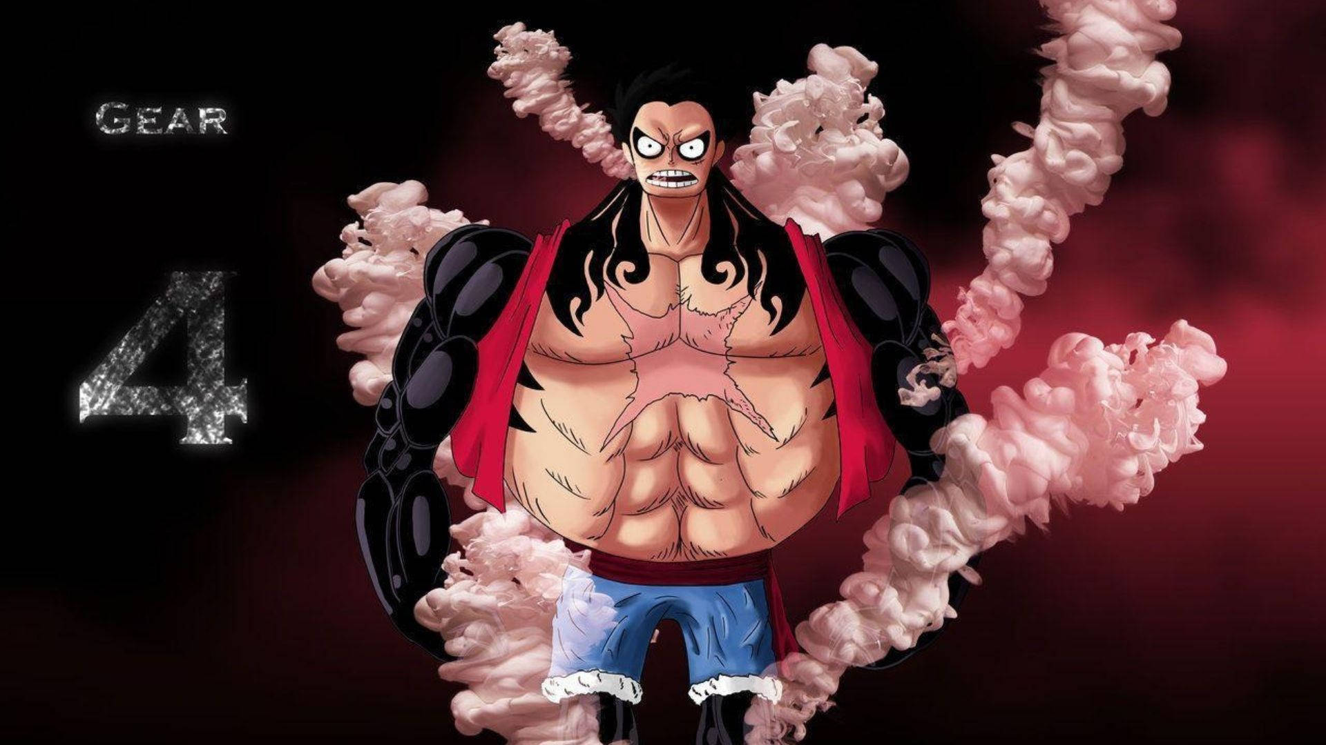 Luffy Gear 4 Uvuke wa Pinki Picha ya Ukuta