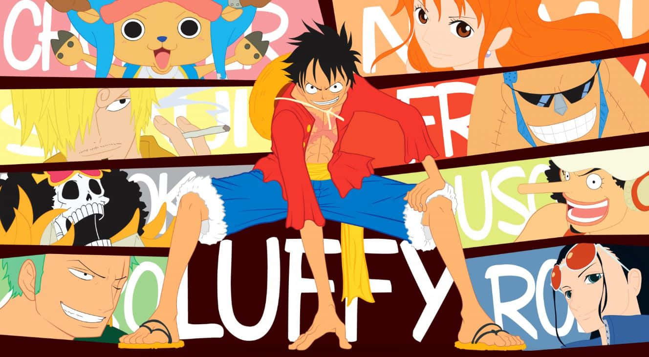 Luffy katika harakati za utafutaji wa matukio Picha ya Ukuta