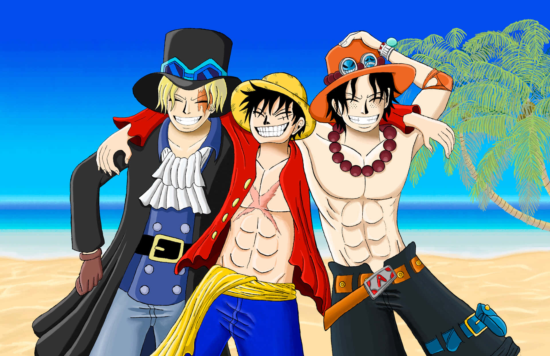 Luffy katika hatua dhidi ya Doflamingo Picha ya Ukuta