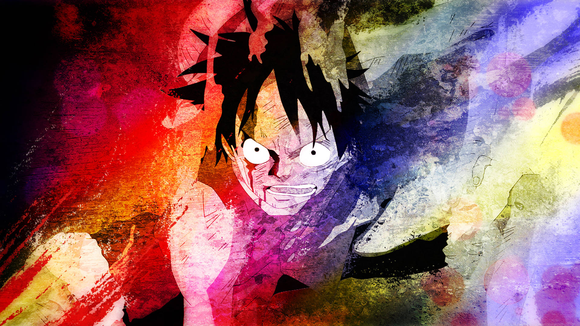 Luffy Mfalme wa Maharamia Fanart Picha ya Ukuta
