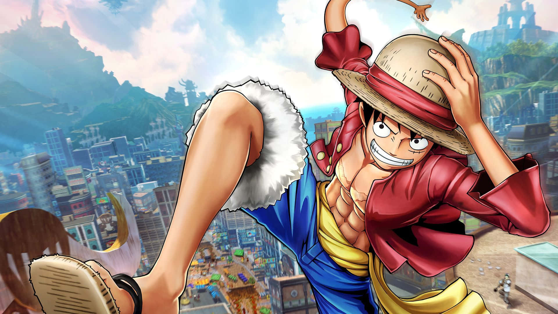Luffy Mfalme wa Waporaji Picha ya Ukuta