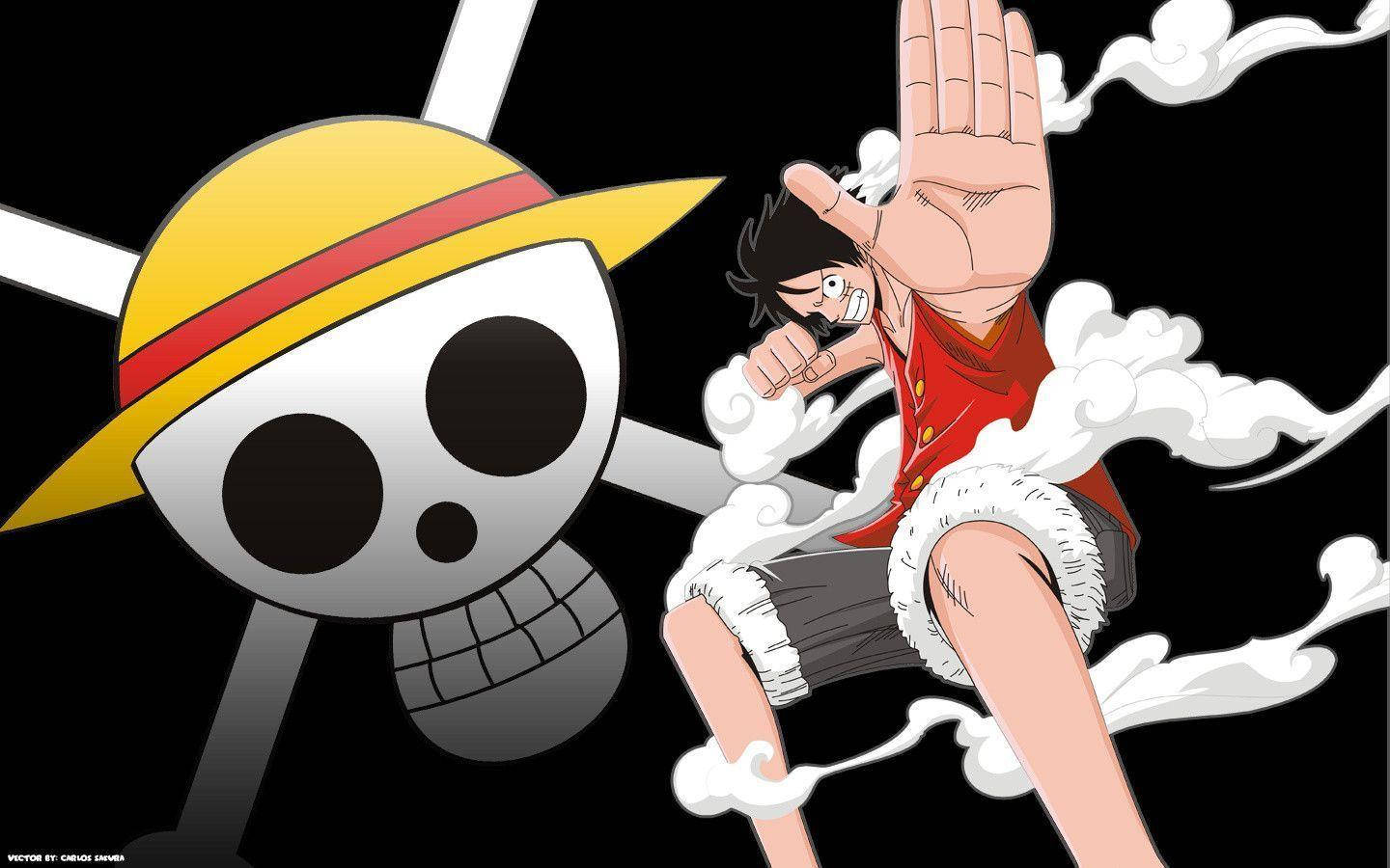Luffy Na Chopper Pamoja Picha ya Ukuta