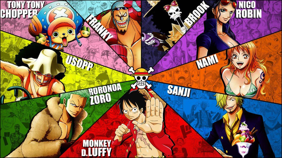 Luffy na kikundi chake, wakianza safari ya kusisimua. Picha ya Ukuta