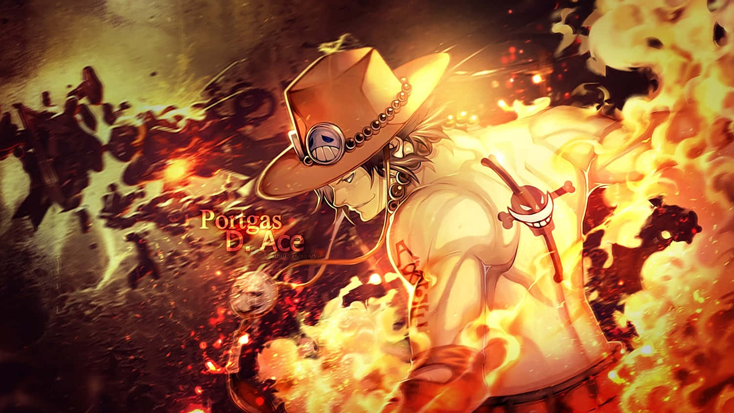 Luffy na Maharamia wa Kofia ya Shirahama Wakipanda Kwenye Vipya Vipya Picha ya Ukuta