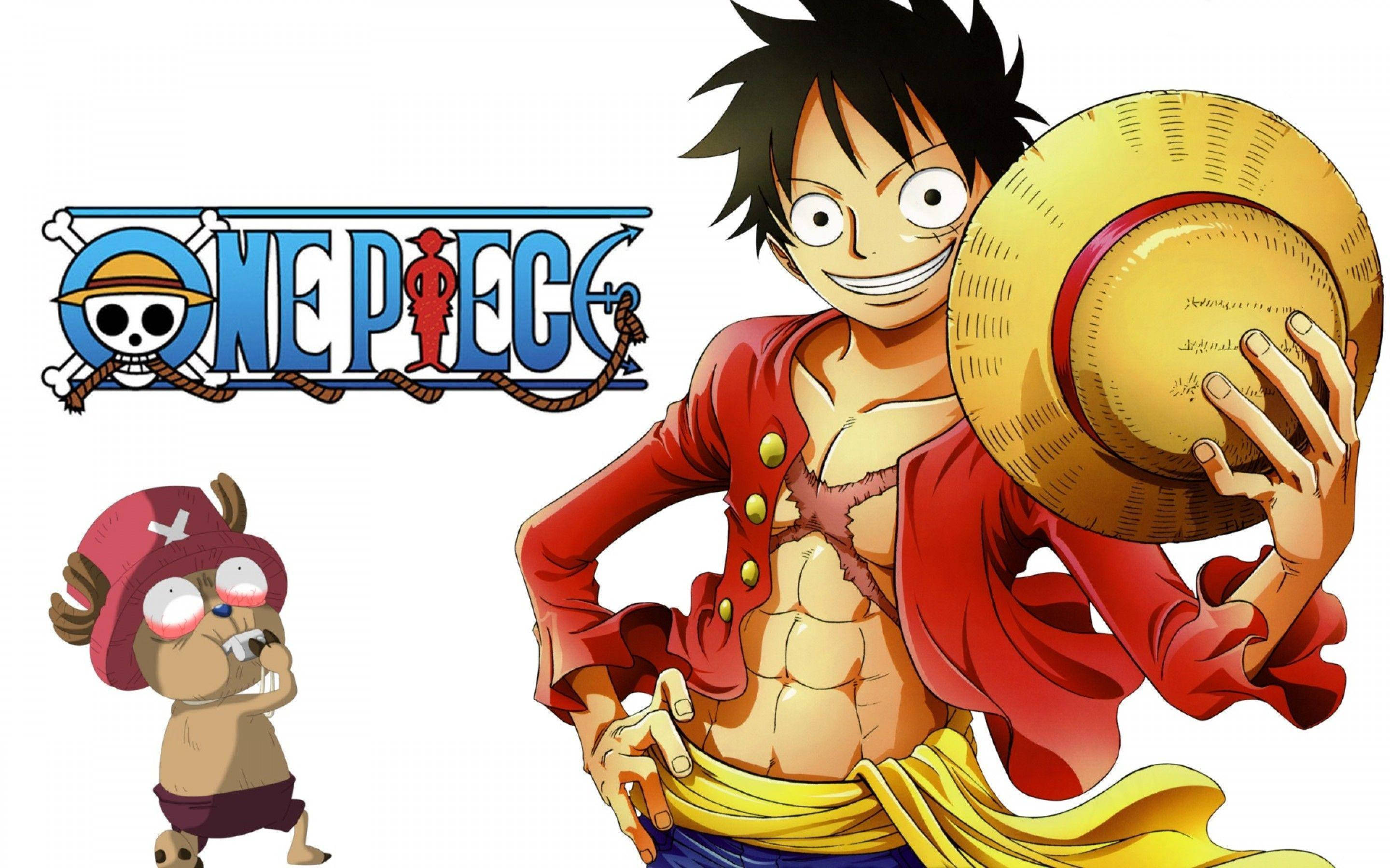 Luffy na Tony Tony Chopper wa One Piece Picha ya Ukuta