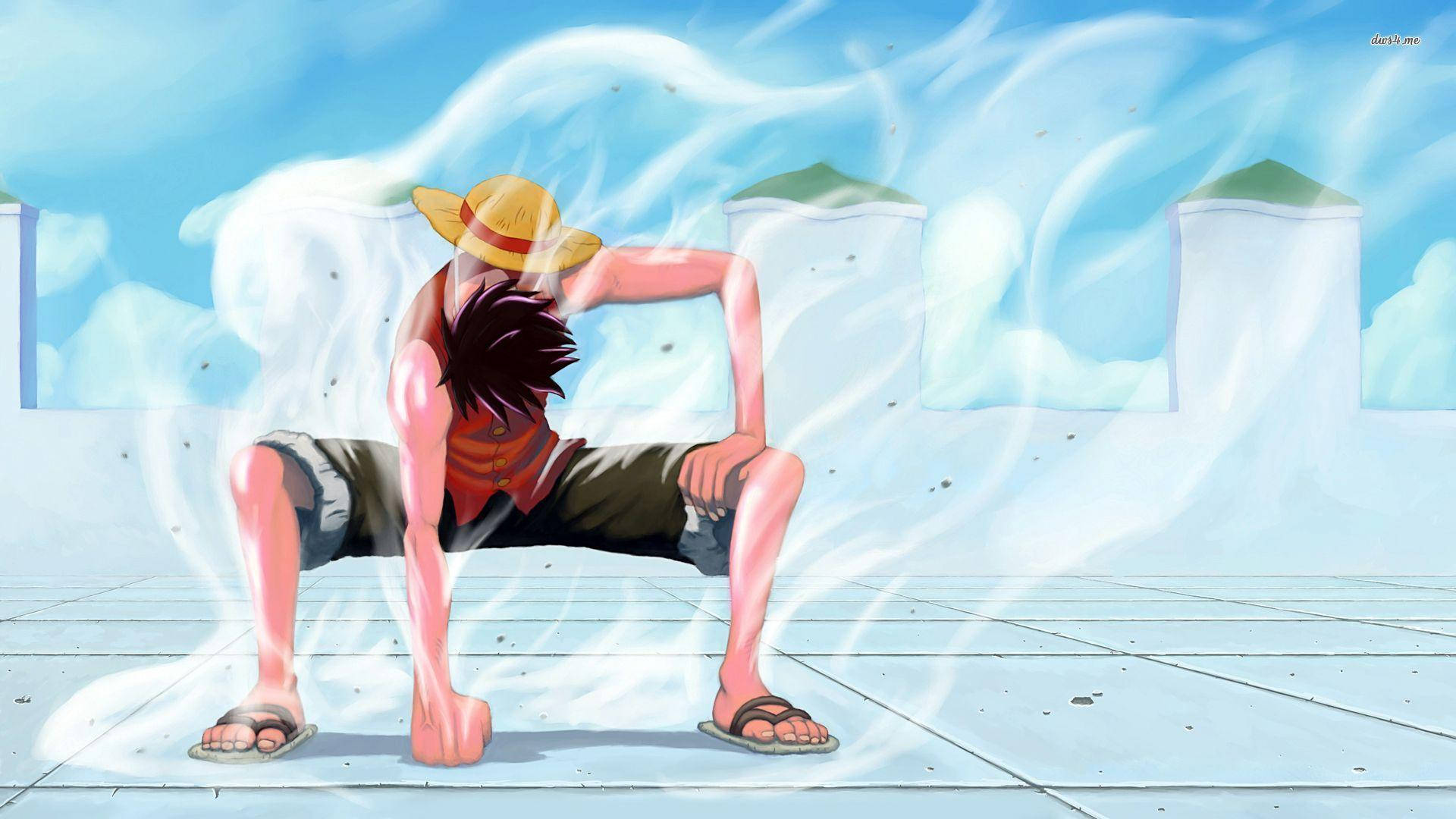 Luffy Ngumi ya Upepo Picha ya Ukuta