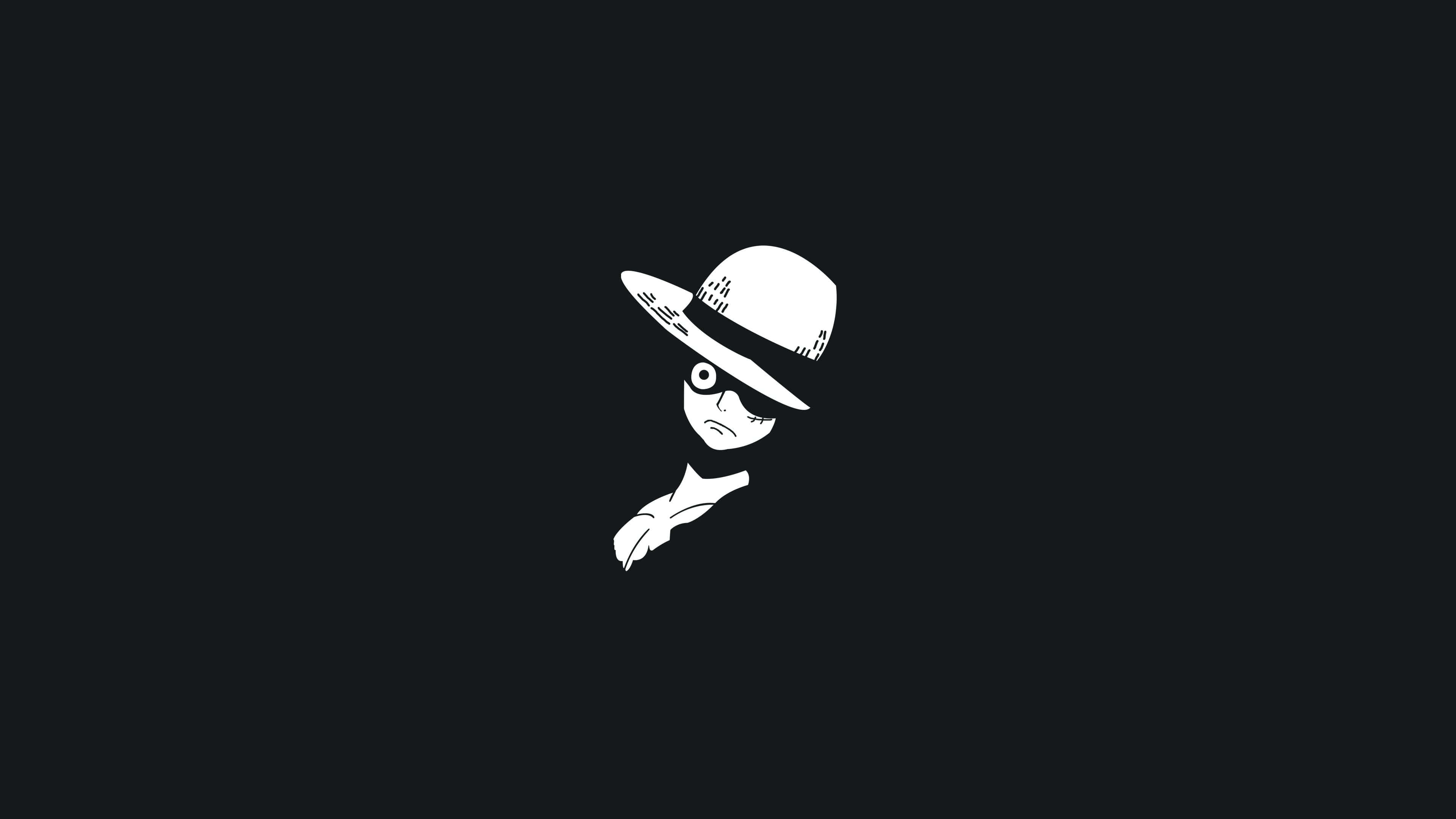 Picha Nyeusi ya Anime ya Luffy kwa PC Picha ya Ukuta