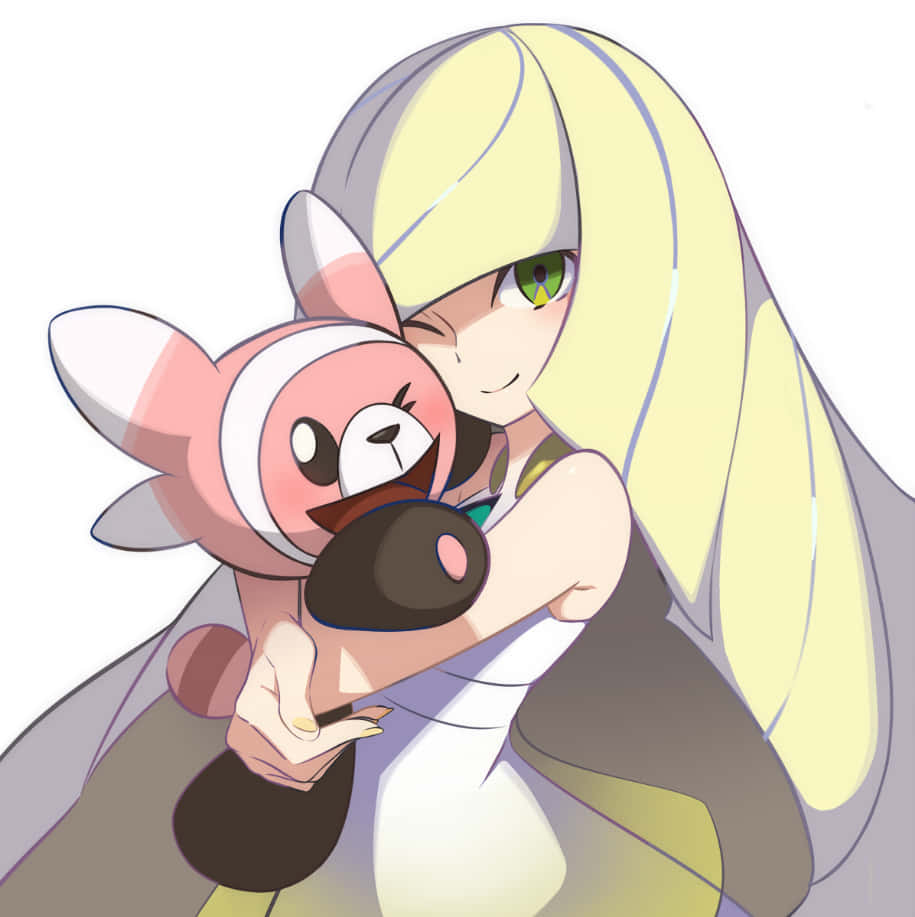 Lusamine akikumbatia Stufful Picha ya Ukuta