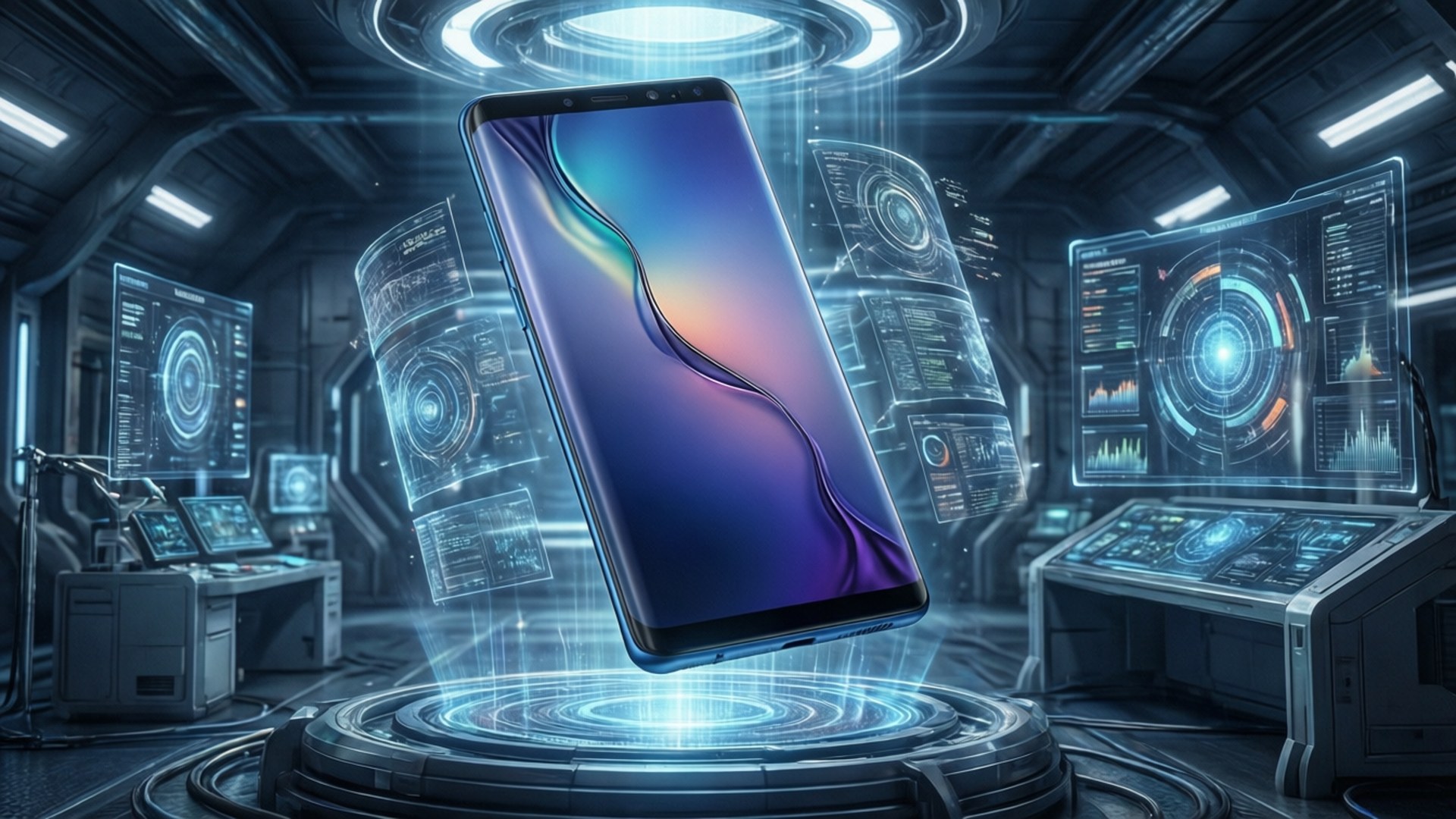 Maabara ya Teknolojia Galaxy S10 Picha ya Ukuta